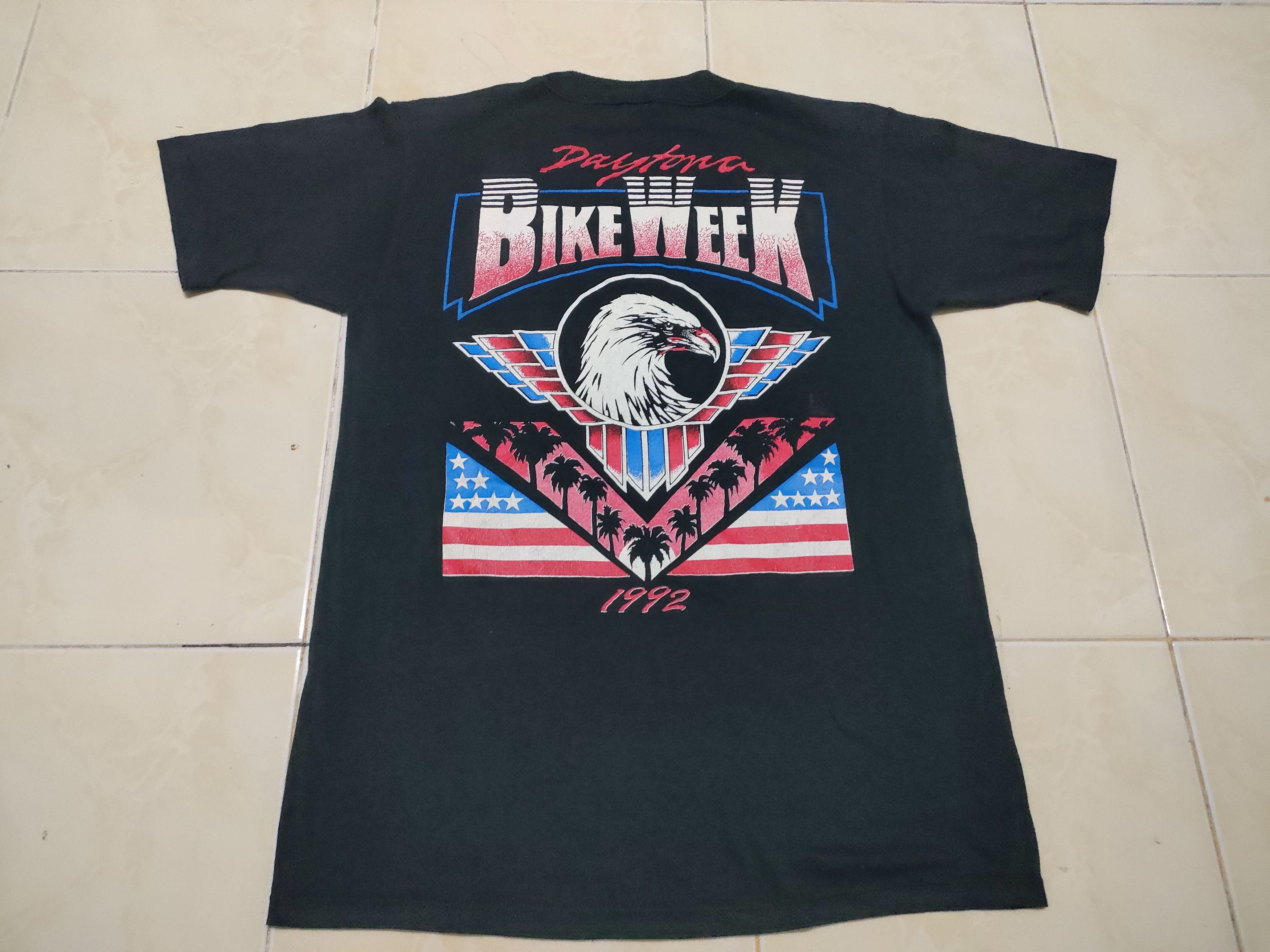 Harley Davidson × Vintage Vintage Bike Week Daytona Harley Davidson 3D Emblem T-Shirt Size US M / EU 48-50 / 2 - 2 Thumbnail