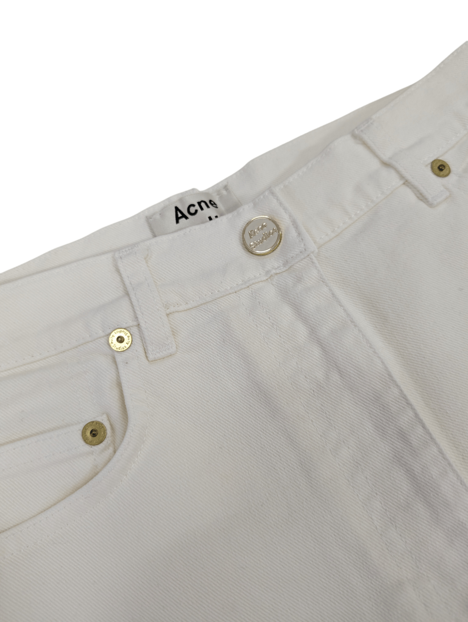 Acne Studios Straight Leg Jeans With Black Stripes On The Side Size 26" / US 2 / IT 38 - 3 Thumbnail