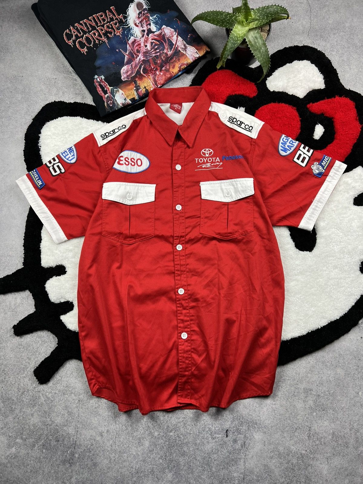 Formula 1 Vintage Toyota Panasonic Formula 1 Esso Racing Y2K Shirt Size US XL / EU 56 / 4 - 1 Thumbnail