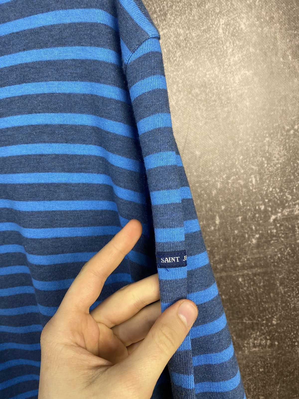 A$AP Rocky × Saint James × Vintage 90s Saint James Asap Rocky Striped Breton Top Long Sleeve Size US L / EU 52-54 / 3 - 4 Thumbnail
