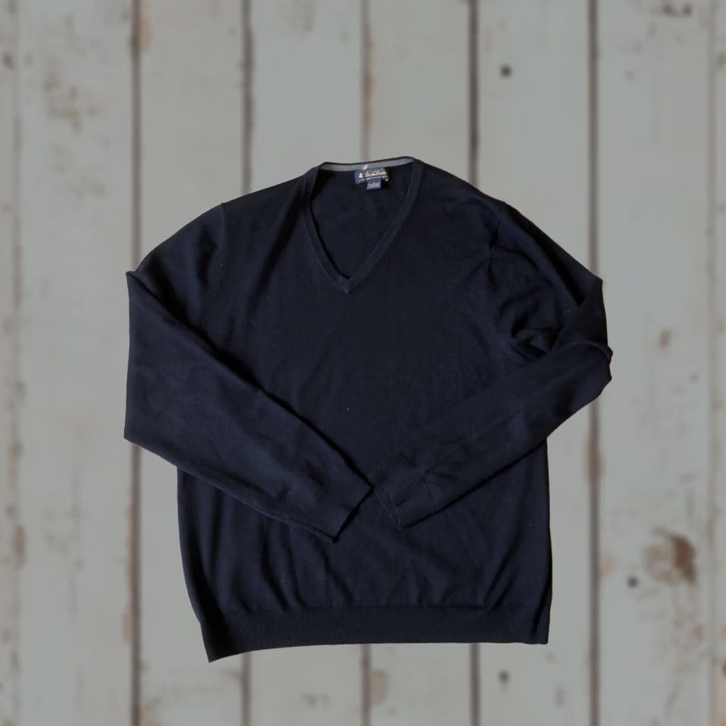 Brooks Brothers Brooks Brothers Sweater Men L Wool Merino Italian Blue Solid Pullover Regular Vintage: No Size US L / EU 52-54 / 3 - 1 Thumbnail