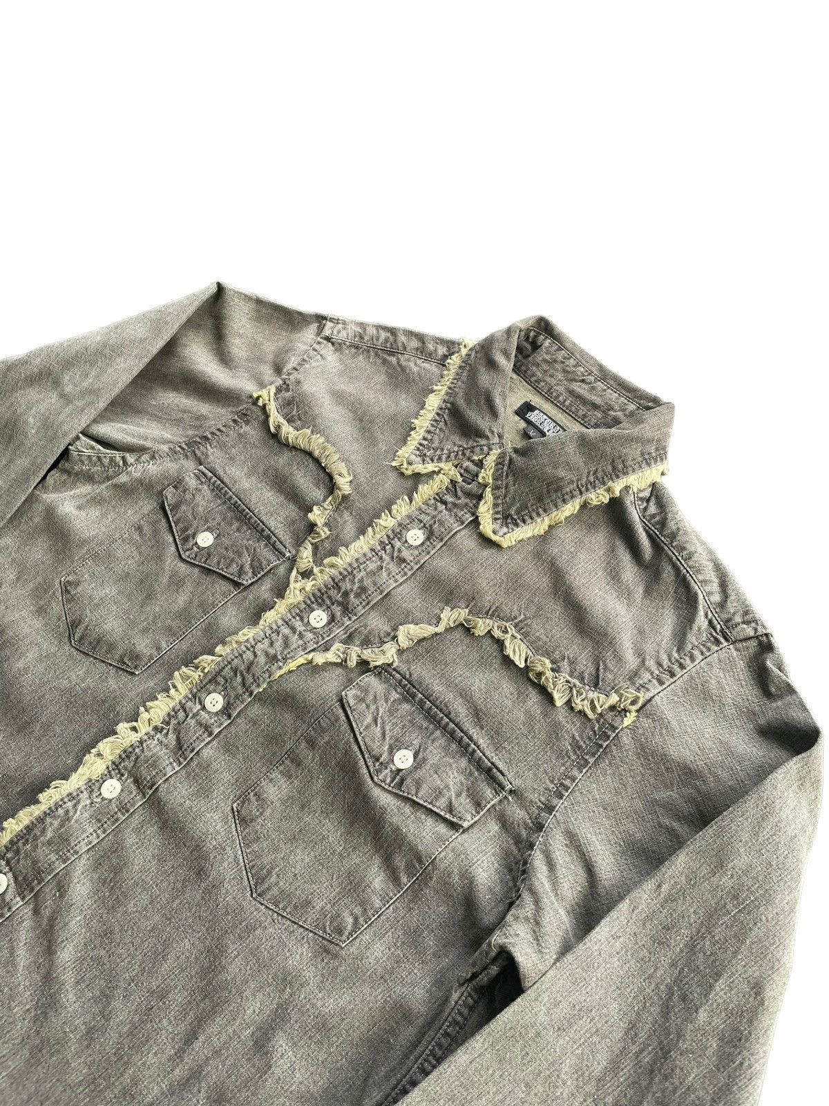 Japanese Brand Japanese Lateral Vibration Western Denim Shirt Size US M / EU 48-50 / 2 - 2 Thumbnail