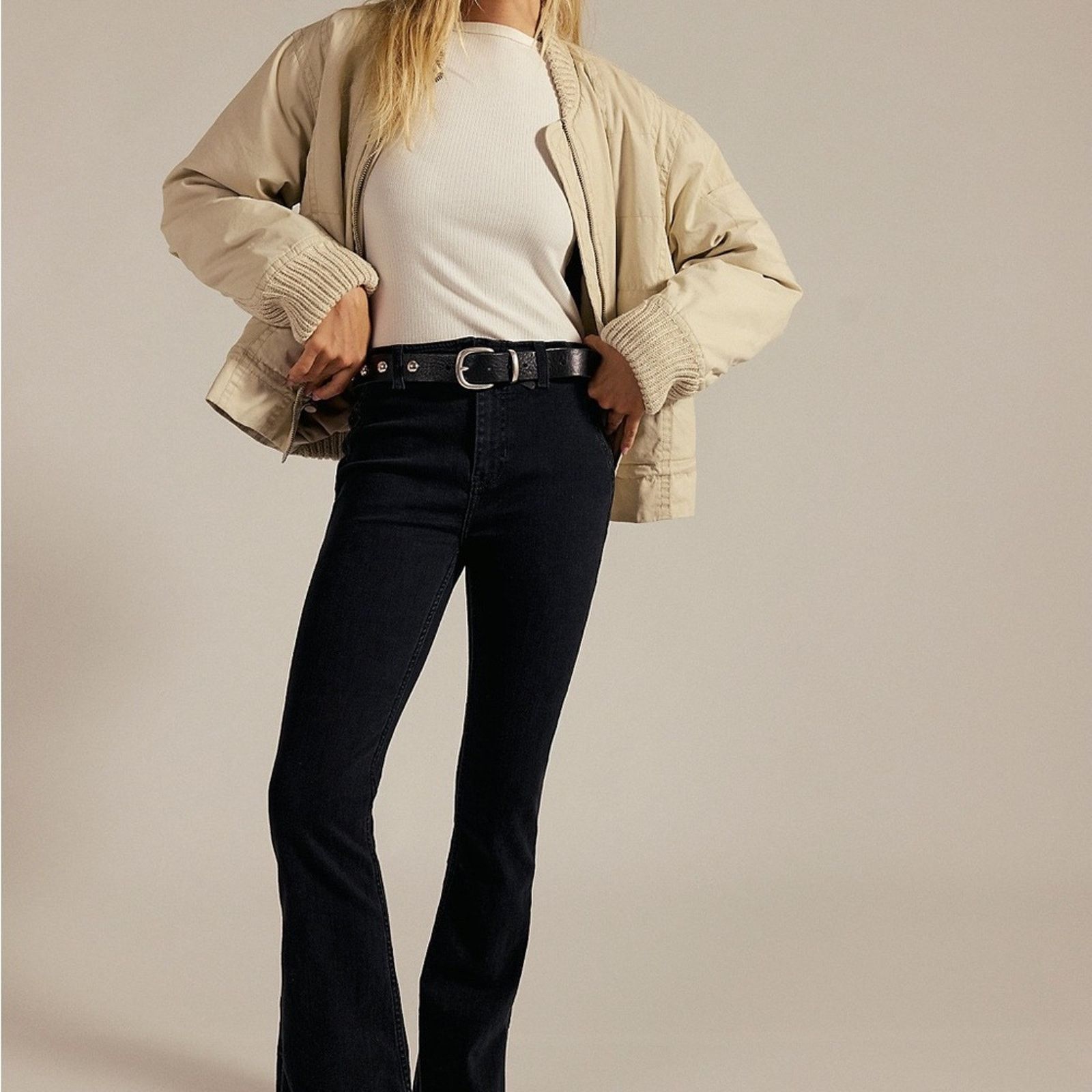 Free People Free People We The Free Slit Slim Flare Jeans Womens 26 Size 26" / US 2 / IT 38 - 1 Thumbnail