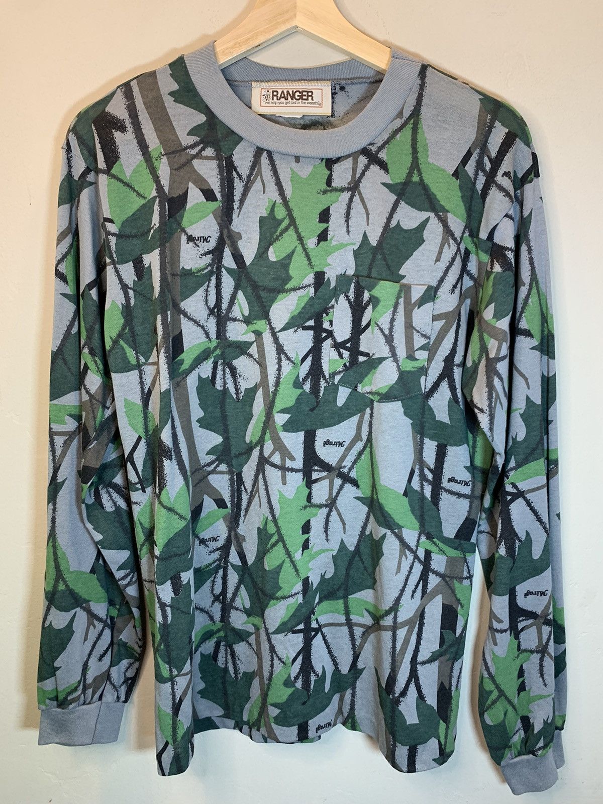 Vintage RARE* Vintage 70’s Ranger Mirage Camo Single Stitch LS Shirt Size US L / EU 52-54 / 3 - 1 Thumbnail