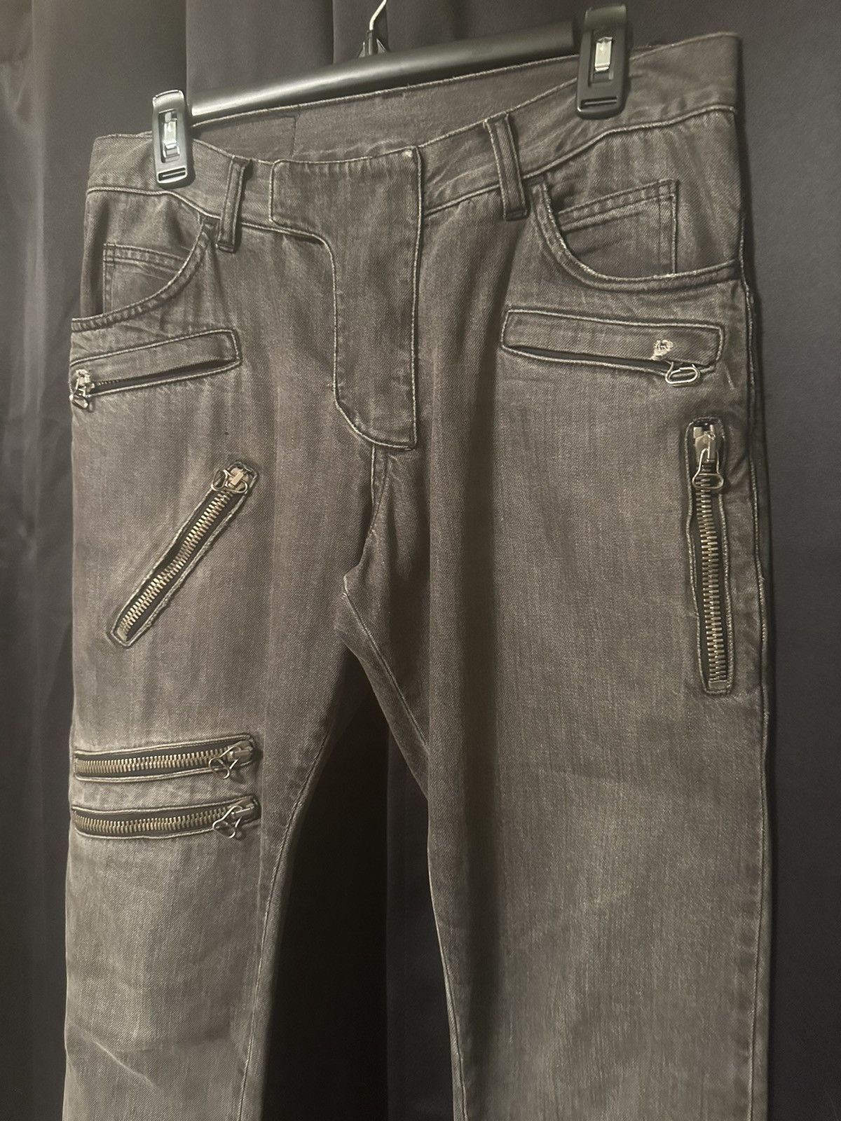 Balmain Decarnin Era Zipper Pocket Denim Size US 30 / EU 46 - 2 Thumbnail
