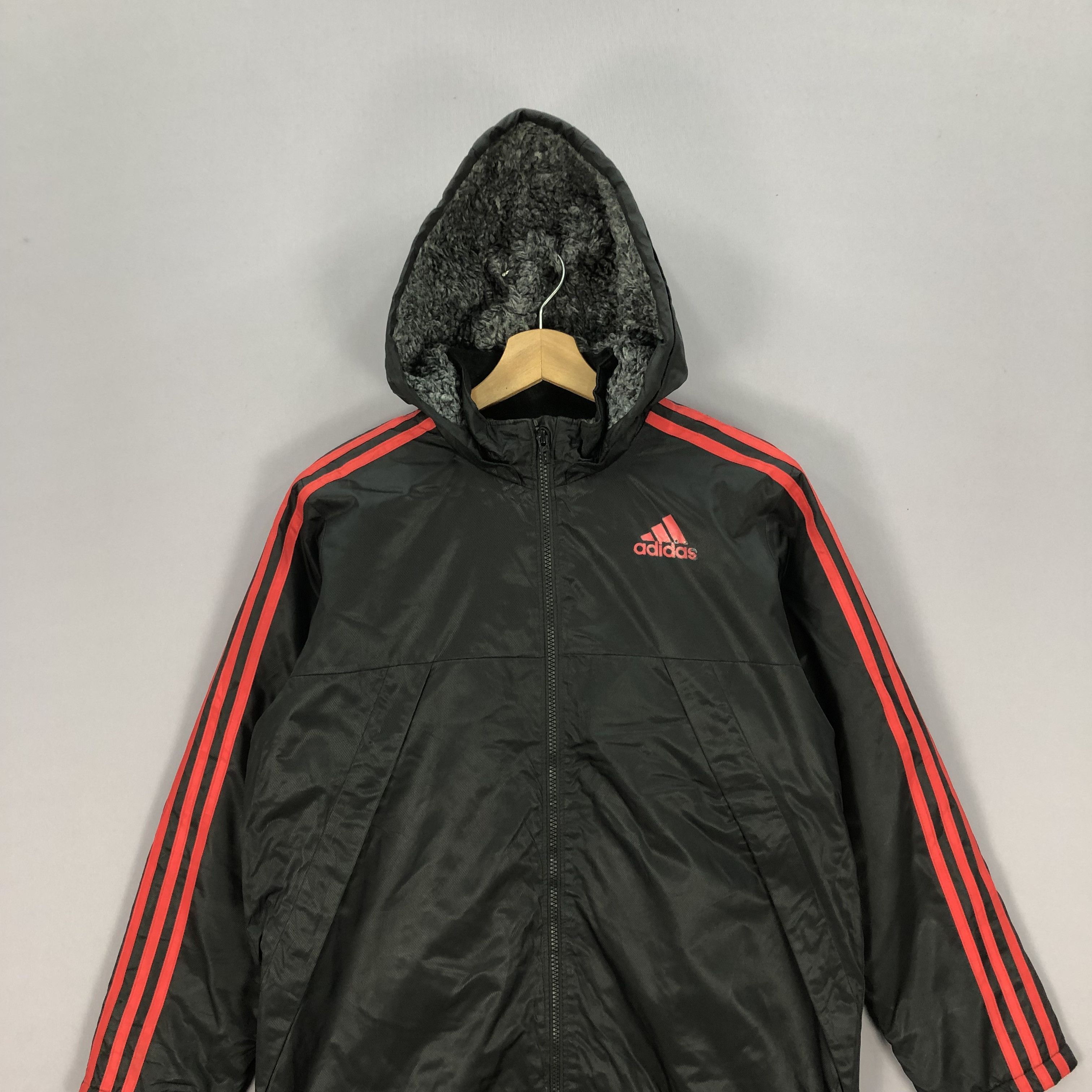 Adidas × Vintage Vintage Adidas Hoodie Windbreaker Coach Long Jacket Size US M / EU 48-50 / 2 - 5 Thumbnail
