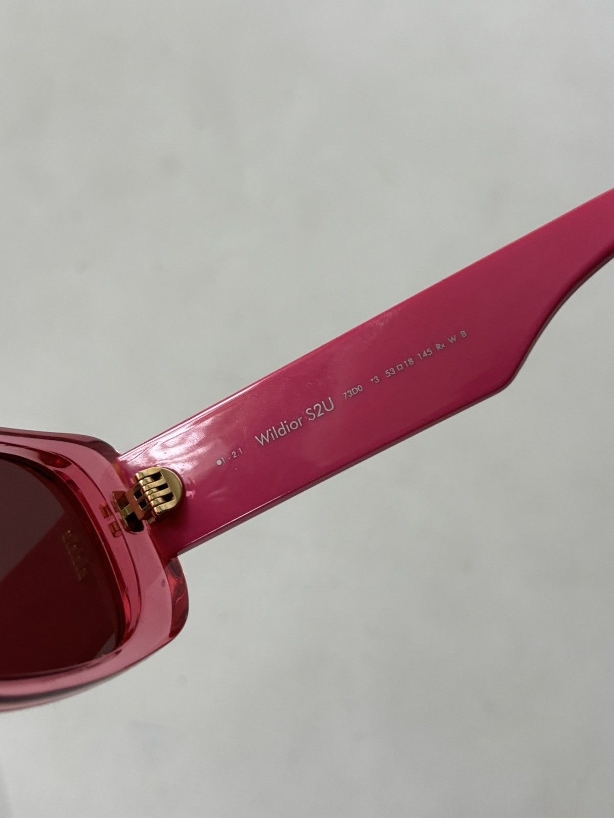 Dior Dior Wildior Pink Sunglasses Size ONE SIZE - 7 Thumbnail