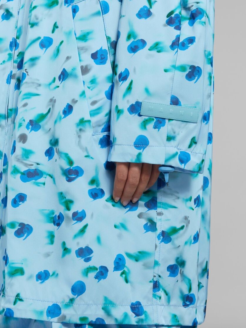 Marni o1f1d3z0725 Gathered Taffeta Parka in Blue Size L / US 10 / IT 46 - 5 Thumbnail