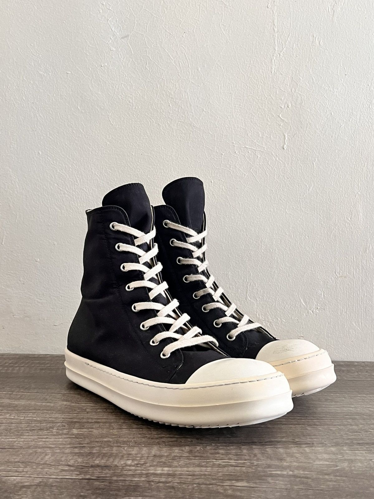Rick Owens Drkshdw Canvas Ramones 🖤 Street Classic Size US 8 / EU 41 - 5 Thumbnail