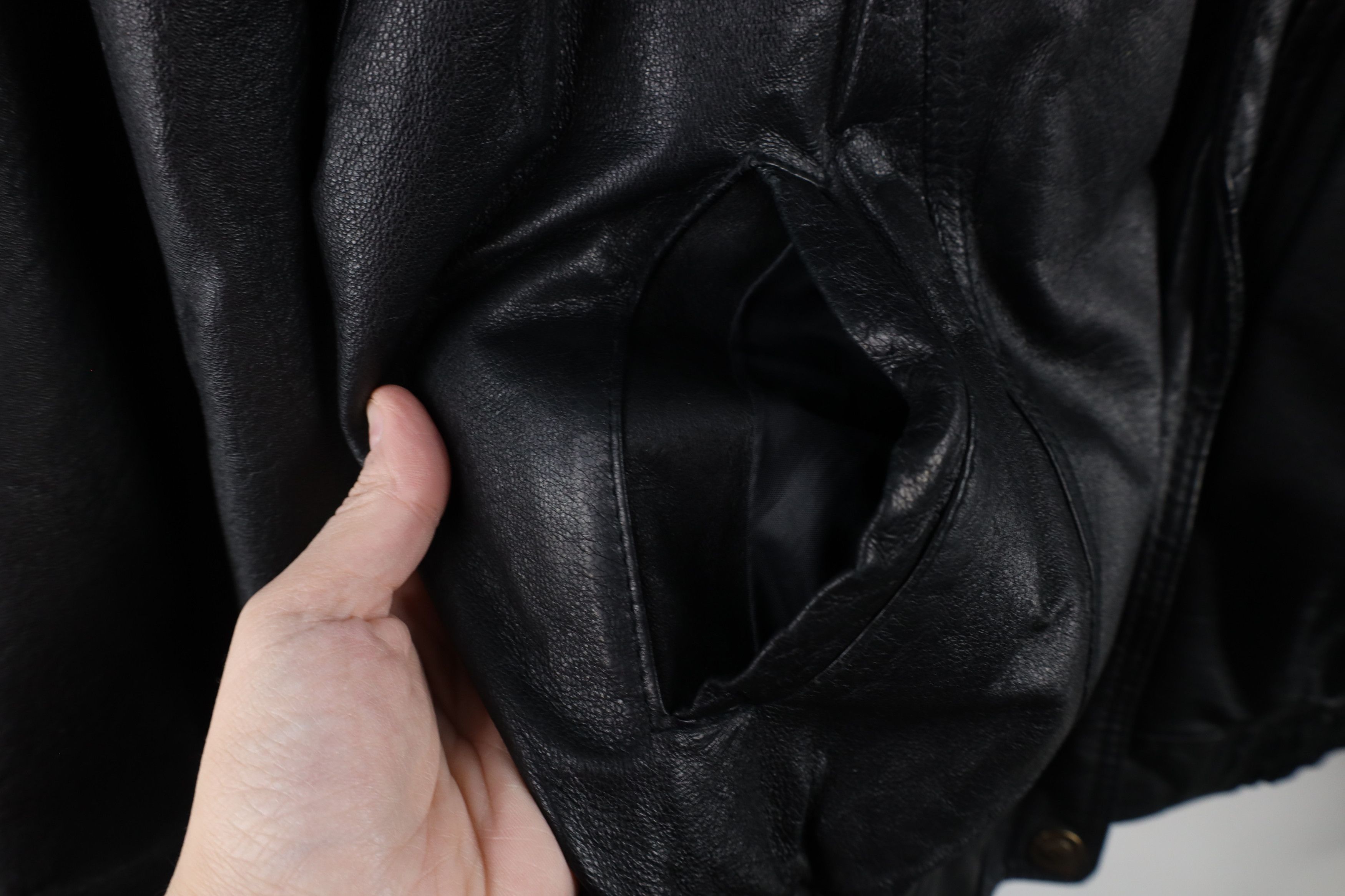 Vintage Vintage 90s Streetwear Cafe Racer Bomber Jacket Black Size US L / EU 52-54 / 3 - 4 Thumbnail
