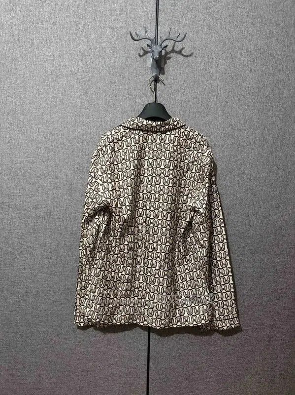 Prada Prada White Silk Printed Jacket. Size US S / EU 44-46 / 1 - 2 Thumbnail