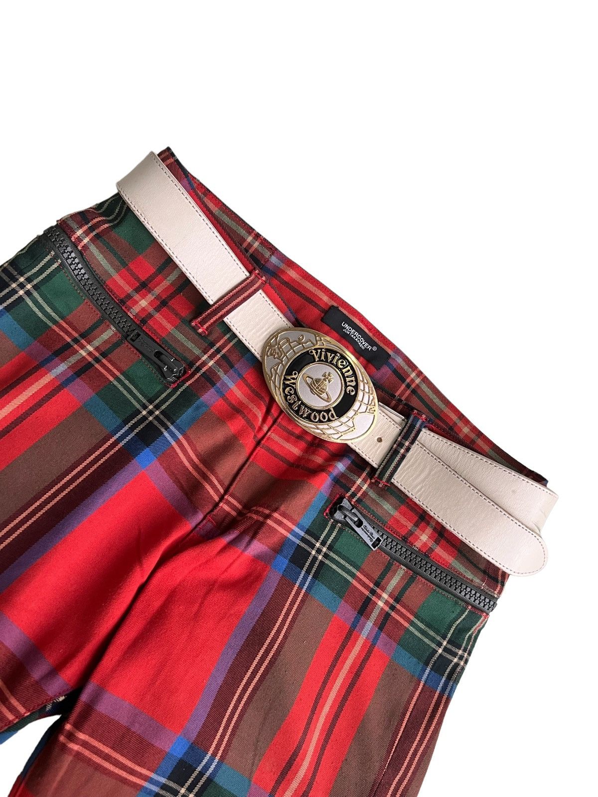Vivienne Westwood 1990s Vivienne Westwood Iconic Orb Logo Buckle Leather Belt Size ONE SIZE - 1 Thumbnail