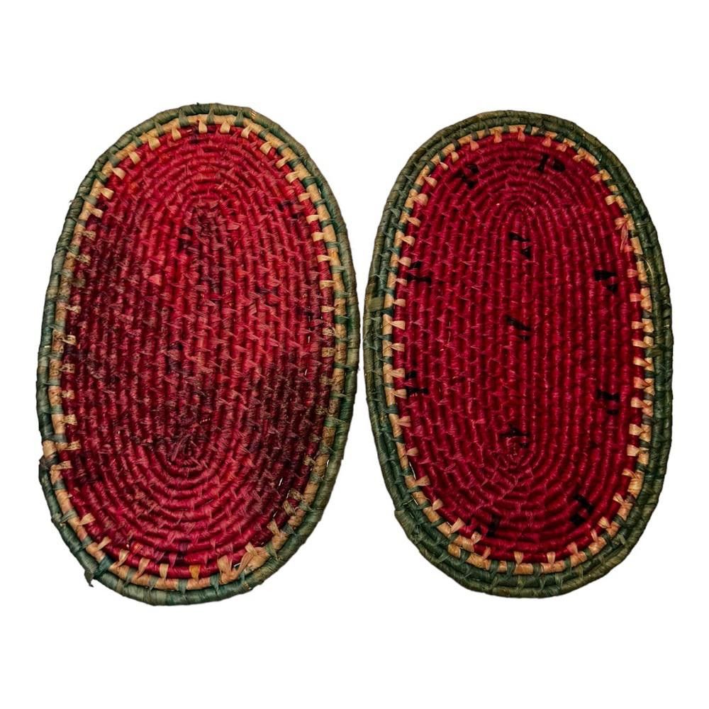 Designer Vintage Wicker Watermelon Place Mats Size ONE SIZE - 5 Thumbnail