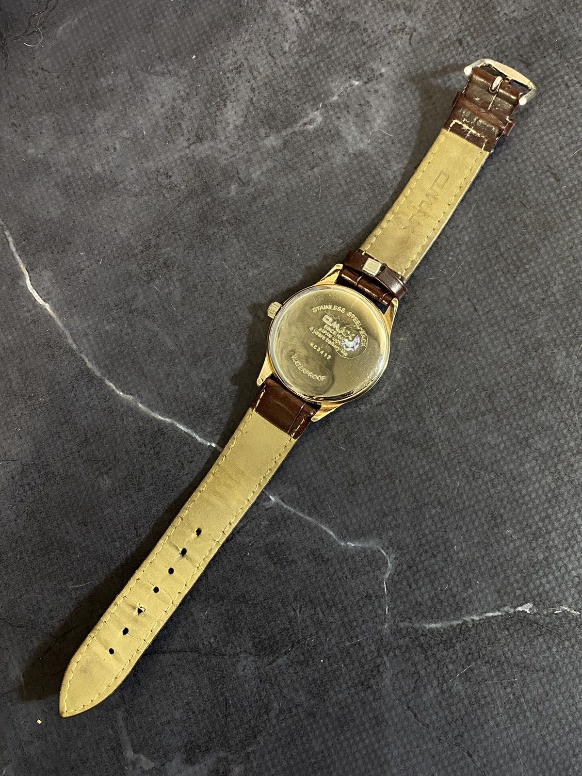 Japanese Brand × Vintage Omax Classic Leather Strap Watch Japanese Brand Size ONE SIZE - 7 Thumbnail