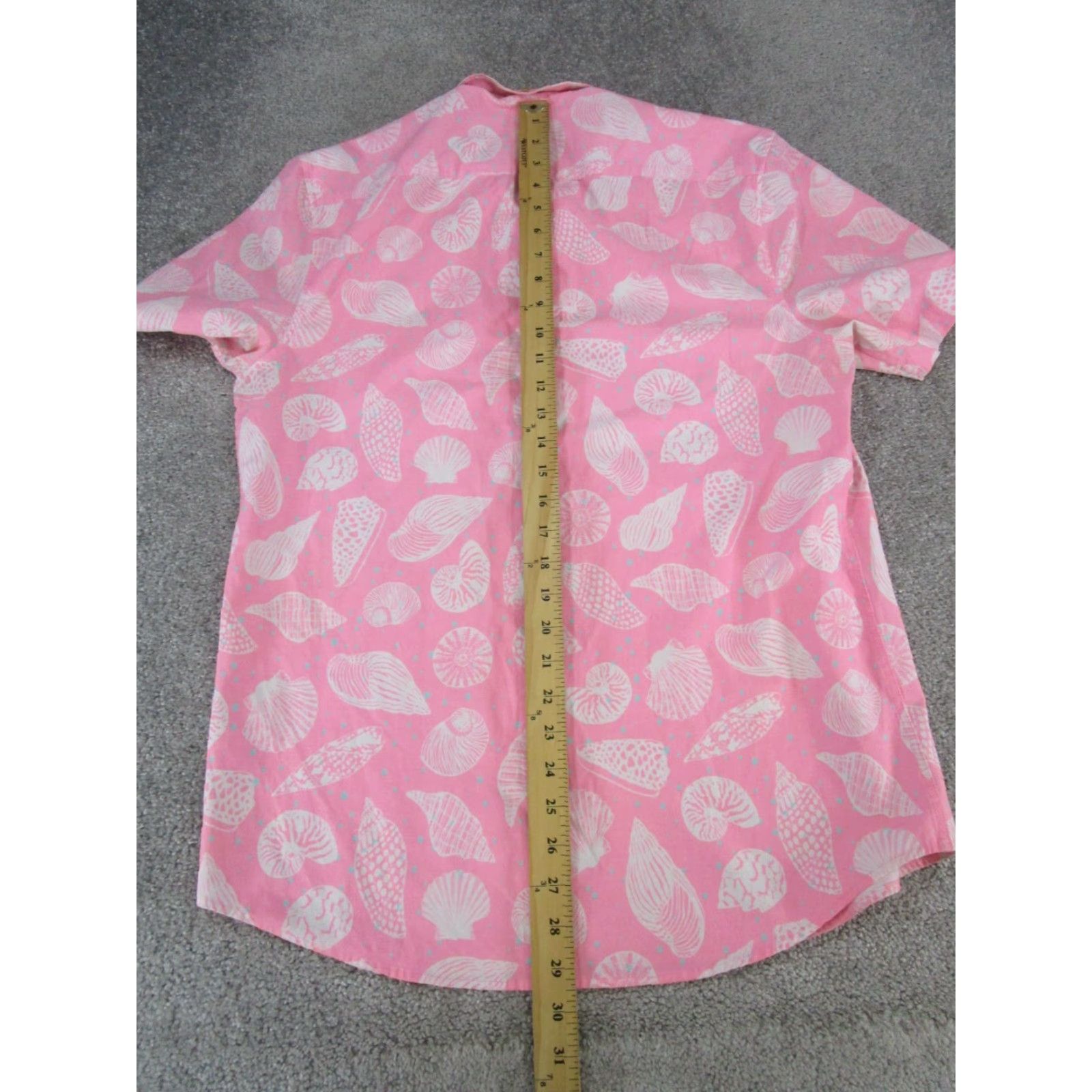 Chubbies VINTAGE Chubbies Women's Button-Up Shirt M Pink Solid Short Sleeve Collared Cotton 90s Womens Size M / US 6-8 / IT 42-44 - 7 Thumbnail