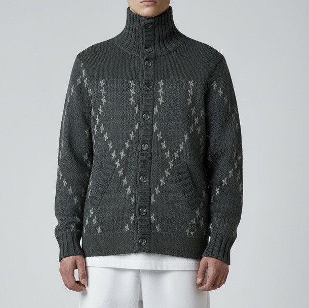 Other NWT Primo Emporio Wool-Blend Cardigan - Navy/Black - XL Size US XL / EU 56 / 4 - 1 Thumbnail