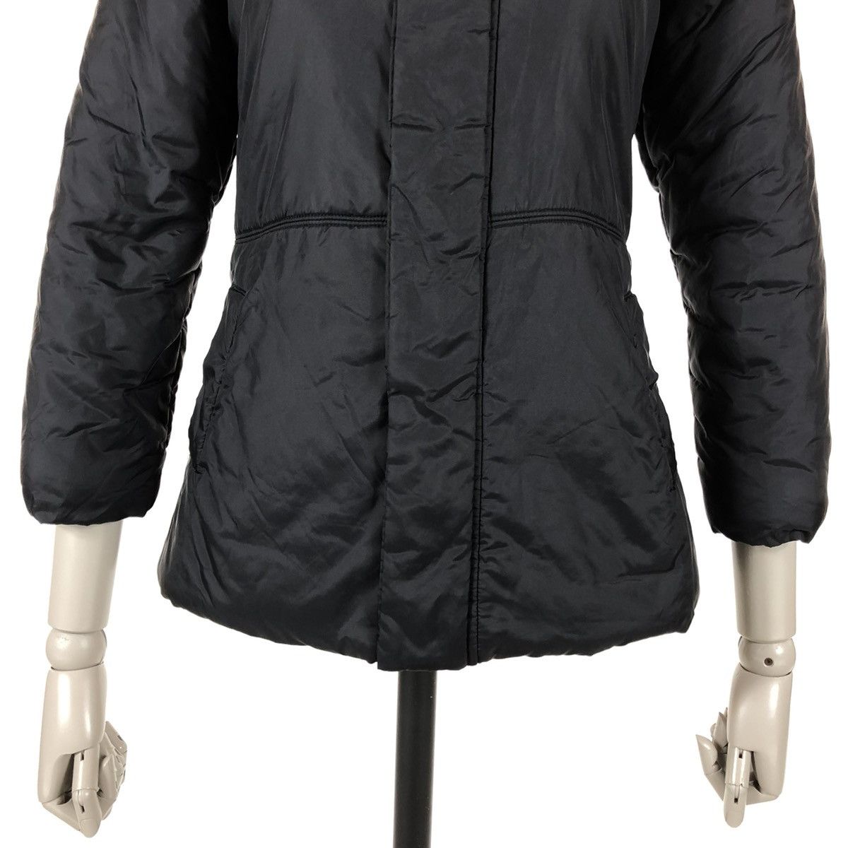 Jean Paul Gaultier Junior GAULTIER Logo Black Polyester Parka Puffy Coat Full-Zip Jacket Size XXS / US 00 / IT 34 - 13 Thumbnail