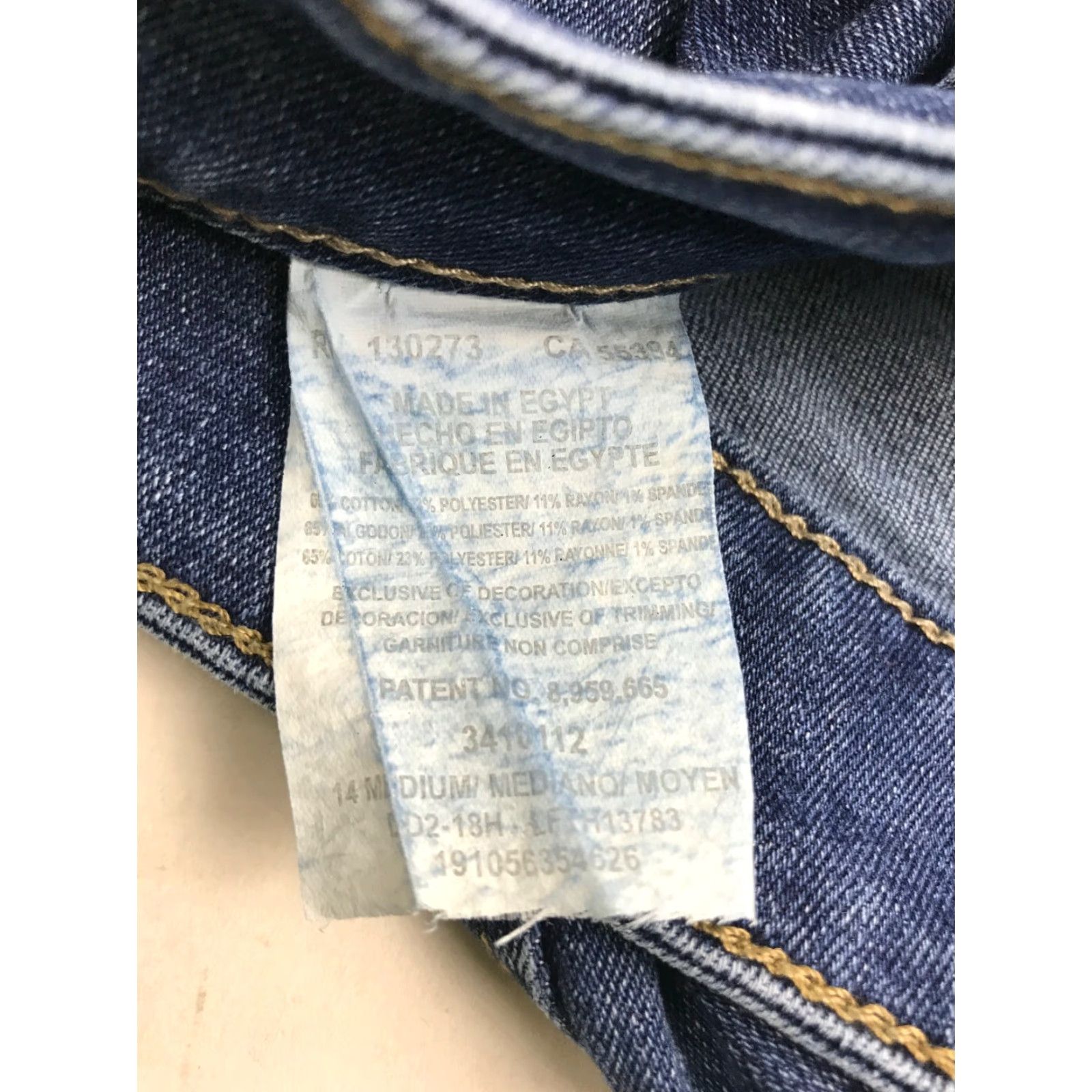 Lee Lee Jeans Women's Size 34 Blue Secretly Shape Regular Fit Straight Leg Mid Rise Jeans Size 24" / US 00 / IT 34 - 7 Thumbnail