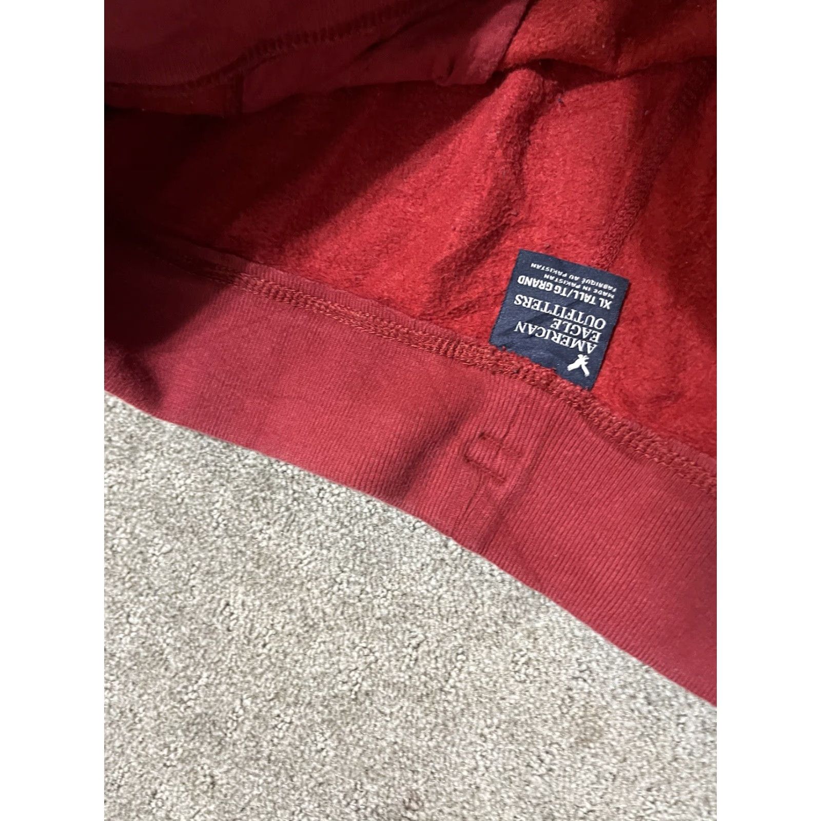 American Eagle Outfitters American Eagle Outfitters Pants Men's Size XL Red Jogger Sweatpants Solid Hemmed To 26” Length Mens Size US 36 / EU 52 - 5 Thumbnail