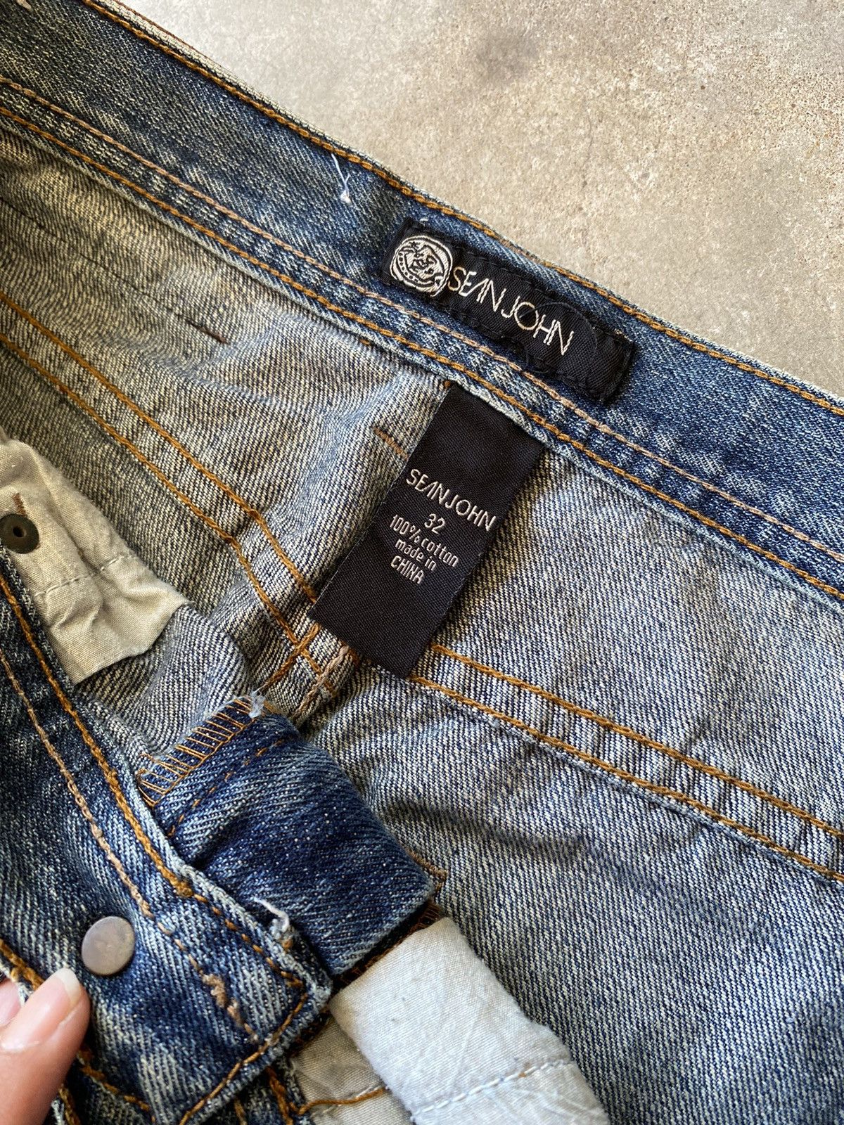 Beauty Beast × If Six Was Nine × Sean John y2k sean john jeans pant embroidery Size US 32 / EU 48 - 7 Thumbnail