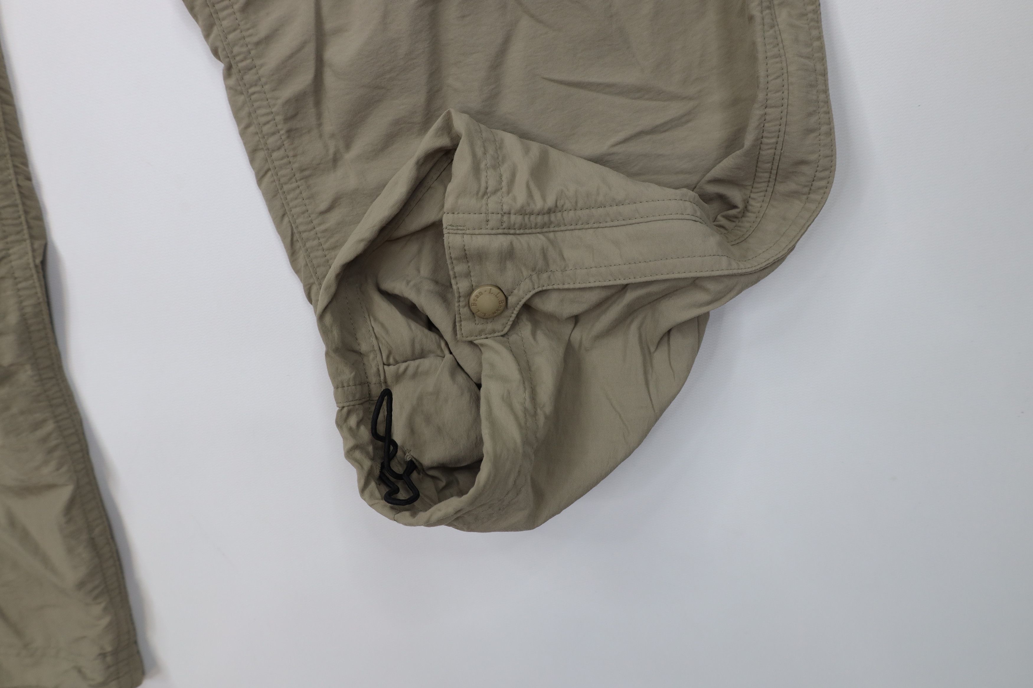 L.L. Bean Vintage LL Bean Convertible Cargo Pants Shorts Beige Nylon Size 36" / US 14 / IT 50 - 5 Thumbnail