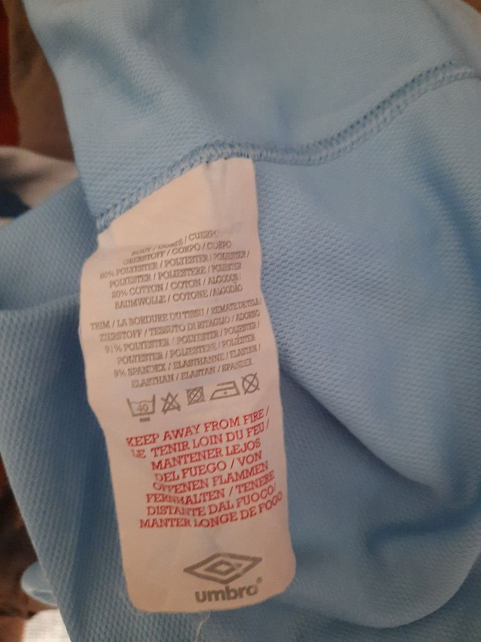Umbro Umbro Manchester City Jersey 2009-2010 Size US M / EU 48-50 / 2 - 10 Thumbnail