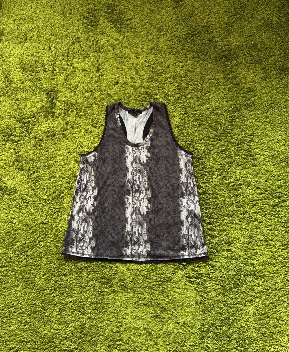 Allsaints × If Six Was Nine Allsaints avant garde snakeskin phyton pattern tank top Y2K Size M / US 6-8 / IT 42-44 - 1 Thumbnail