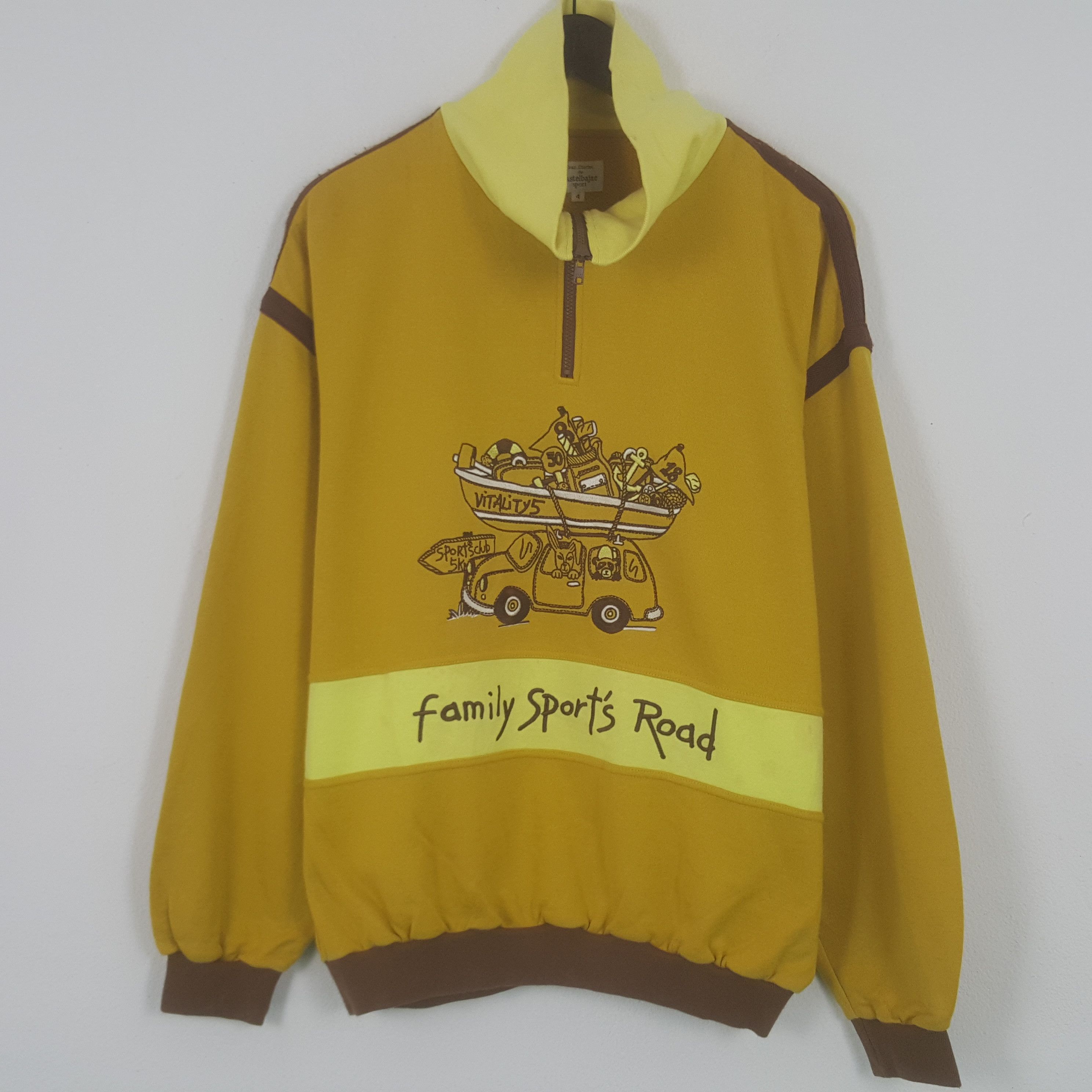 Vintage Family Sport's Road Embroidery Sweatshirt