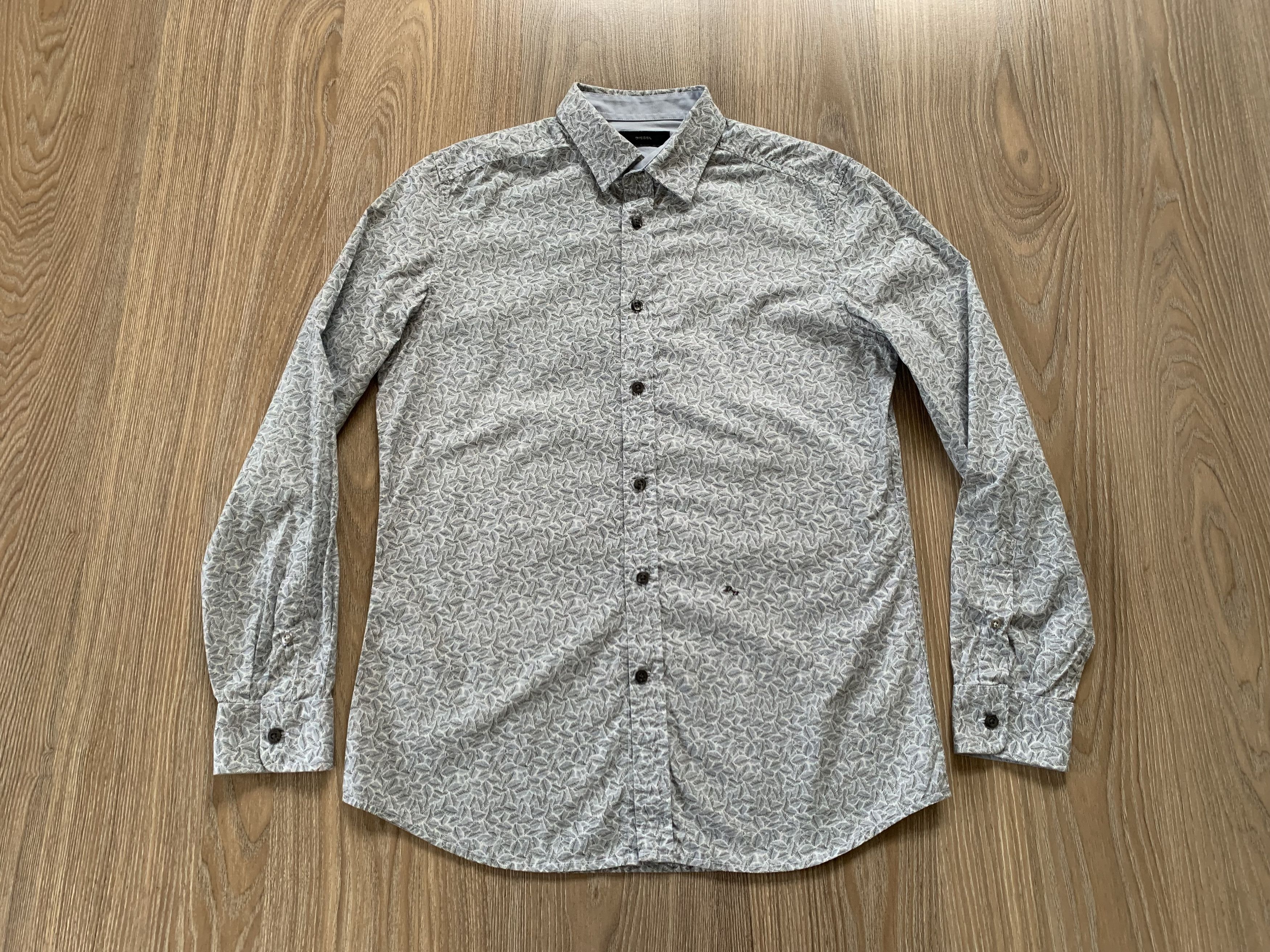 Diesel Diesel Patterned Grey Button Up Shirt Size US L / EU 52-54 / 3 - 2 Thumbnail