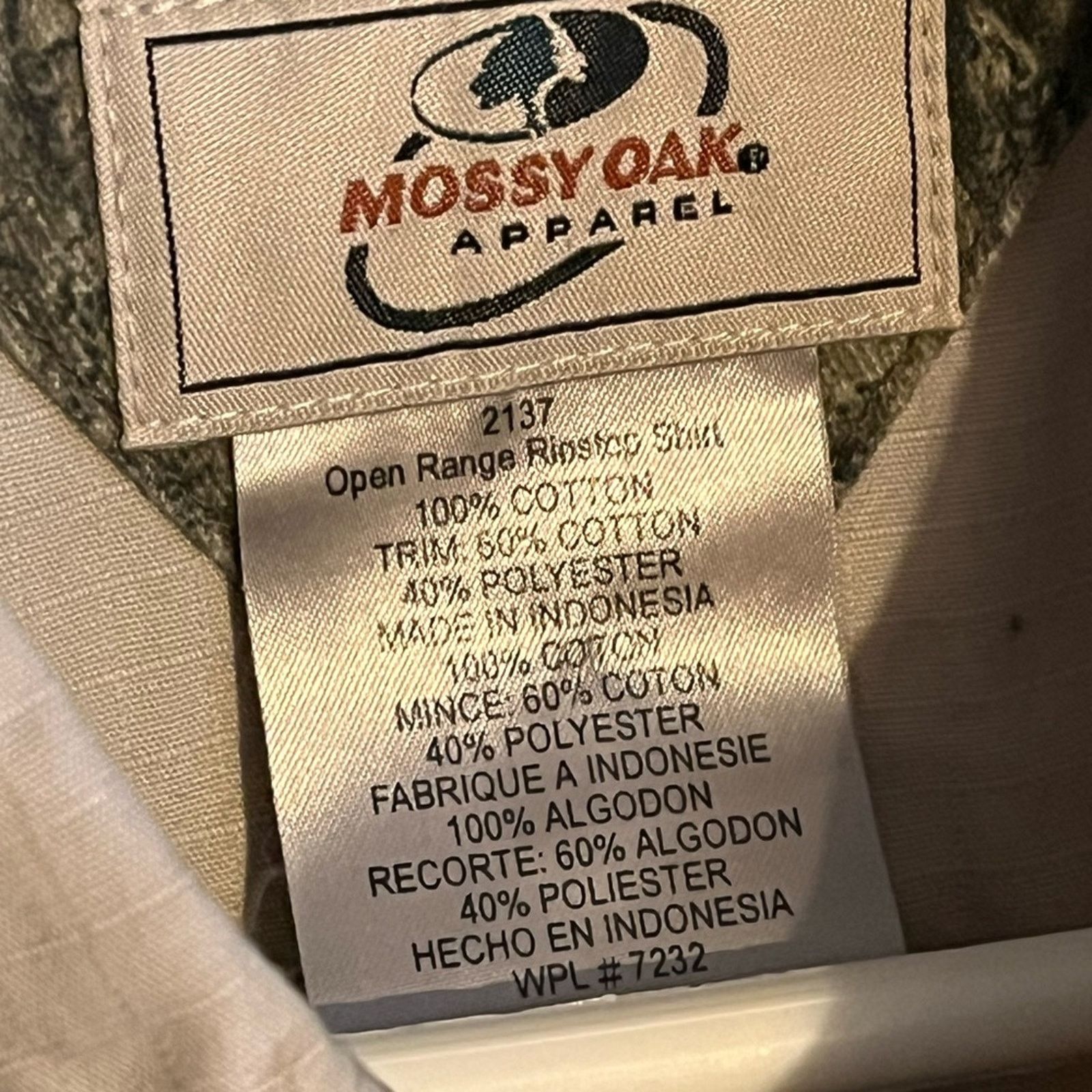 Mossy Oaks Mossy Oak Open Range Ripstop shirt khaki Camo Button Down XL Size US XL / EU 56 / 4 - 3 Thumbnail