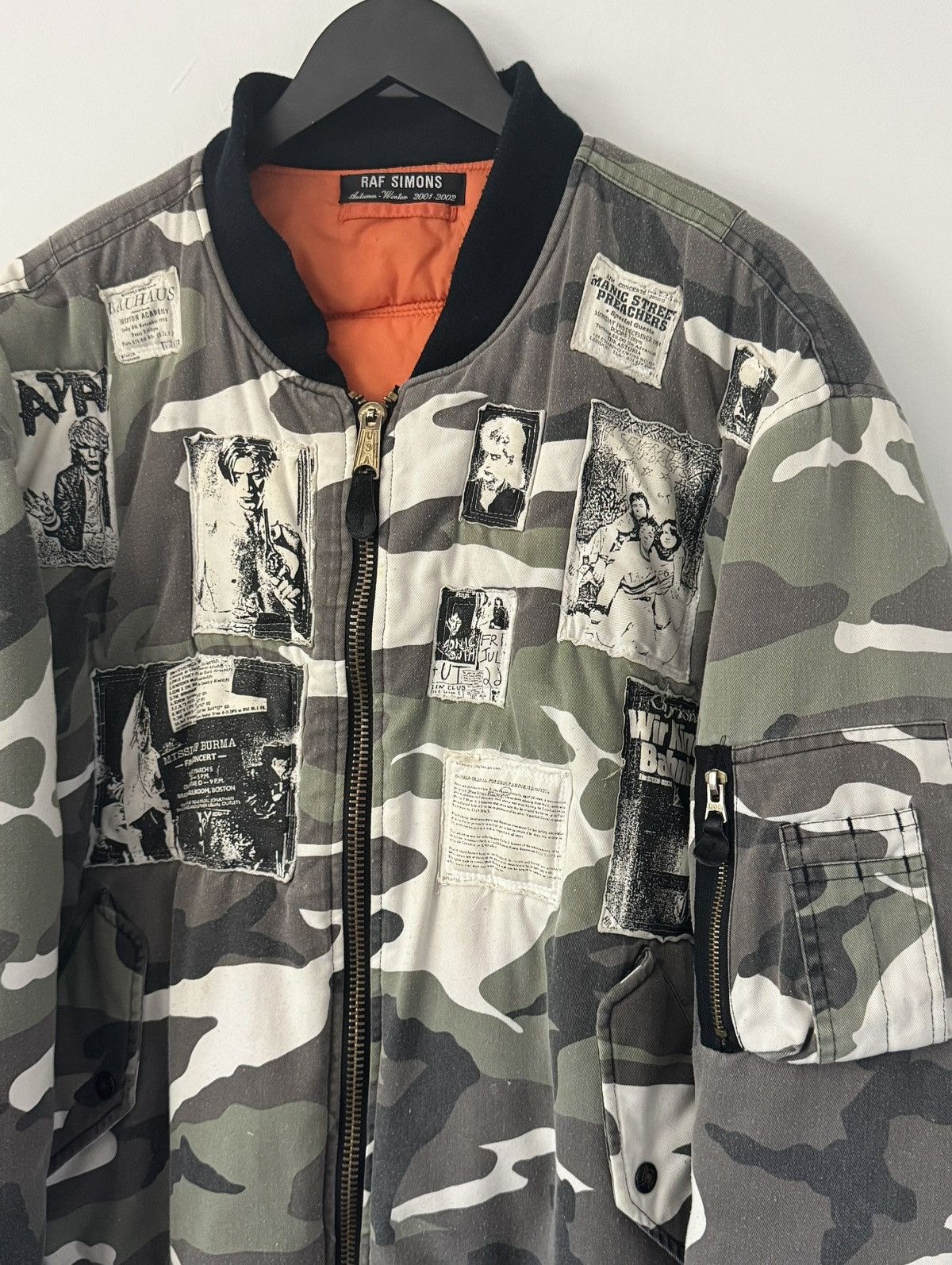 Raf Simons AW2001-2002 Raf Simons Riot Riot Riot Camo Patchwork Bomber Size US XXL / EU 58 / 5 - 4 Thumbnail