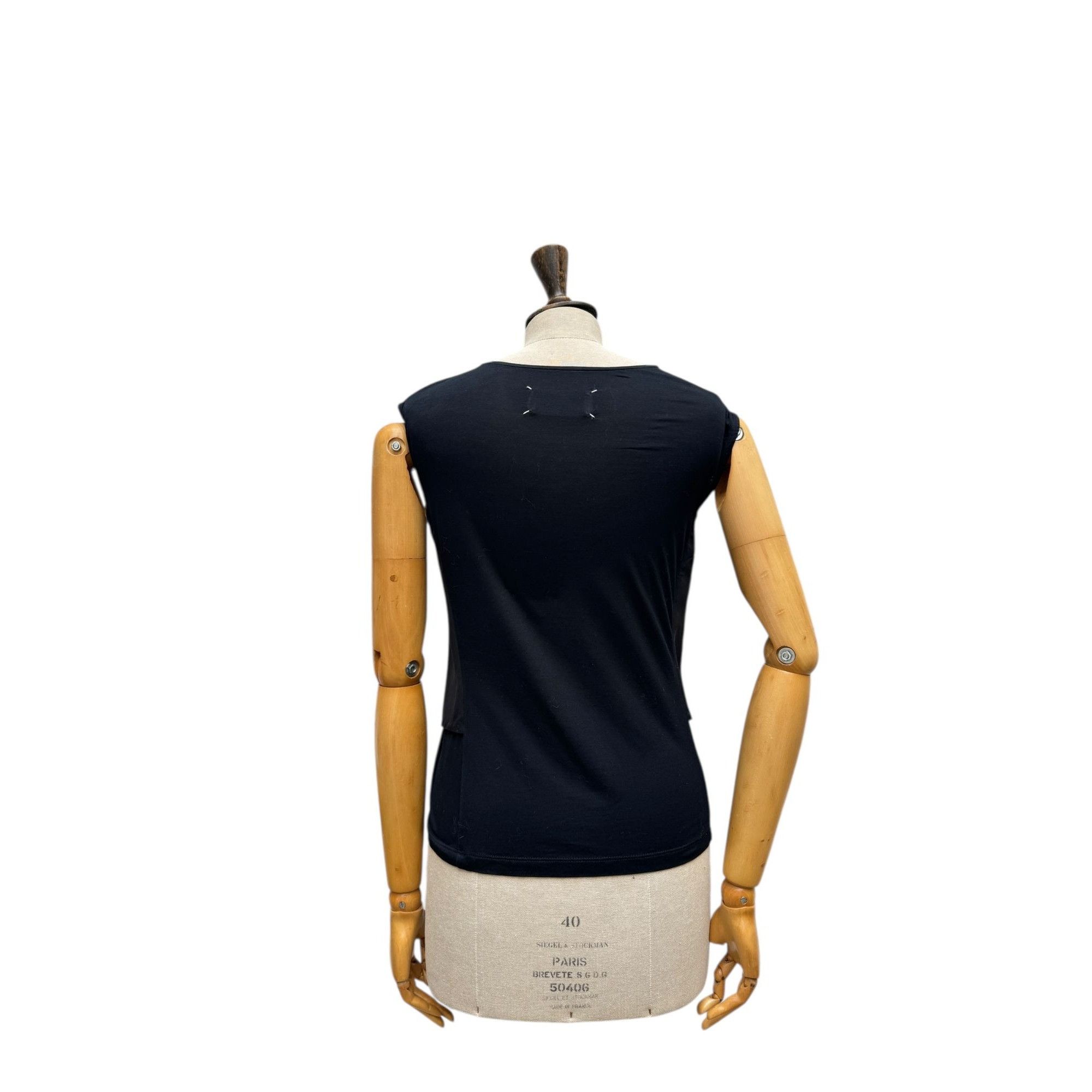 Maison Margiela Spring–Summer 2008 Black Trompe-l’œil T-Shirt Size M / US 6-8 / IT 42-44 - 4 Thumbnail