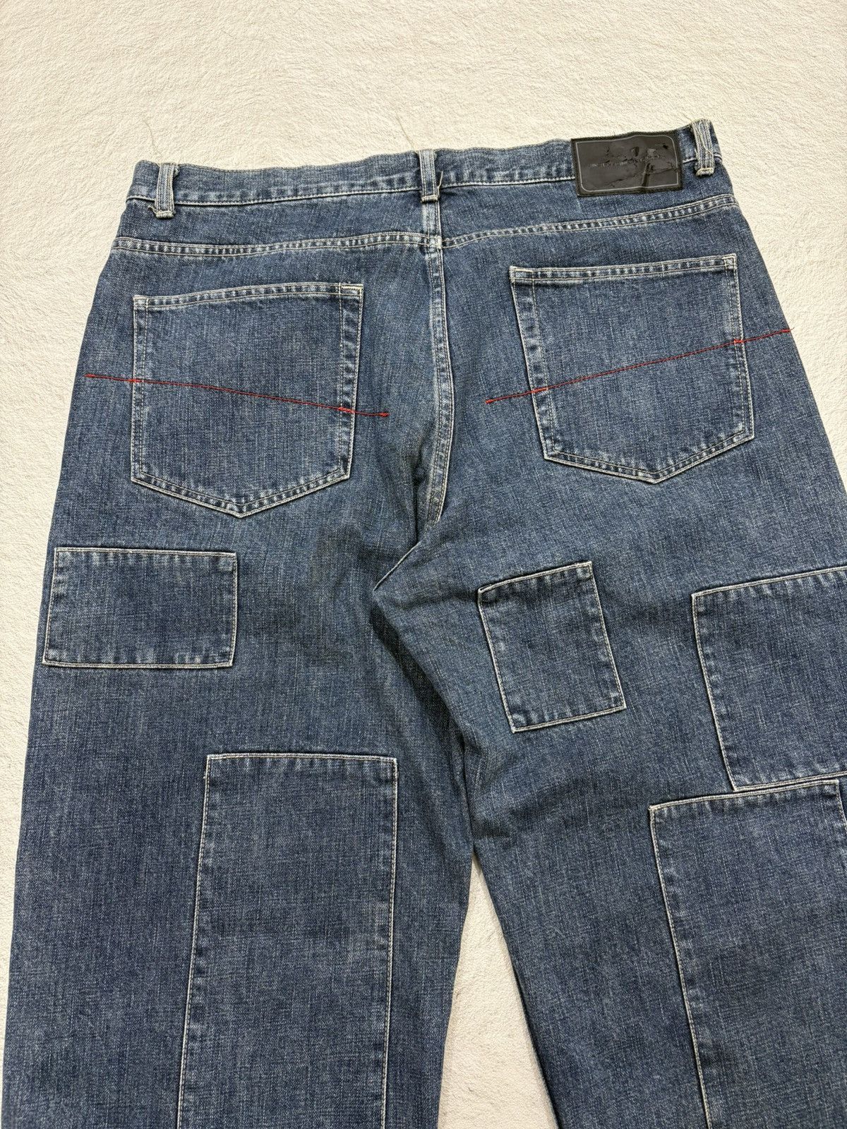 JNCO 2000s Brotherhood patchwork baggy denim y2k style Size US 38 / EU 54 - 11 Thumbnail