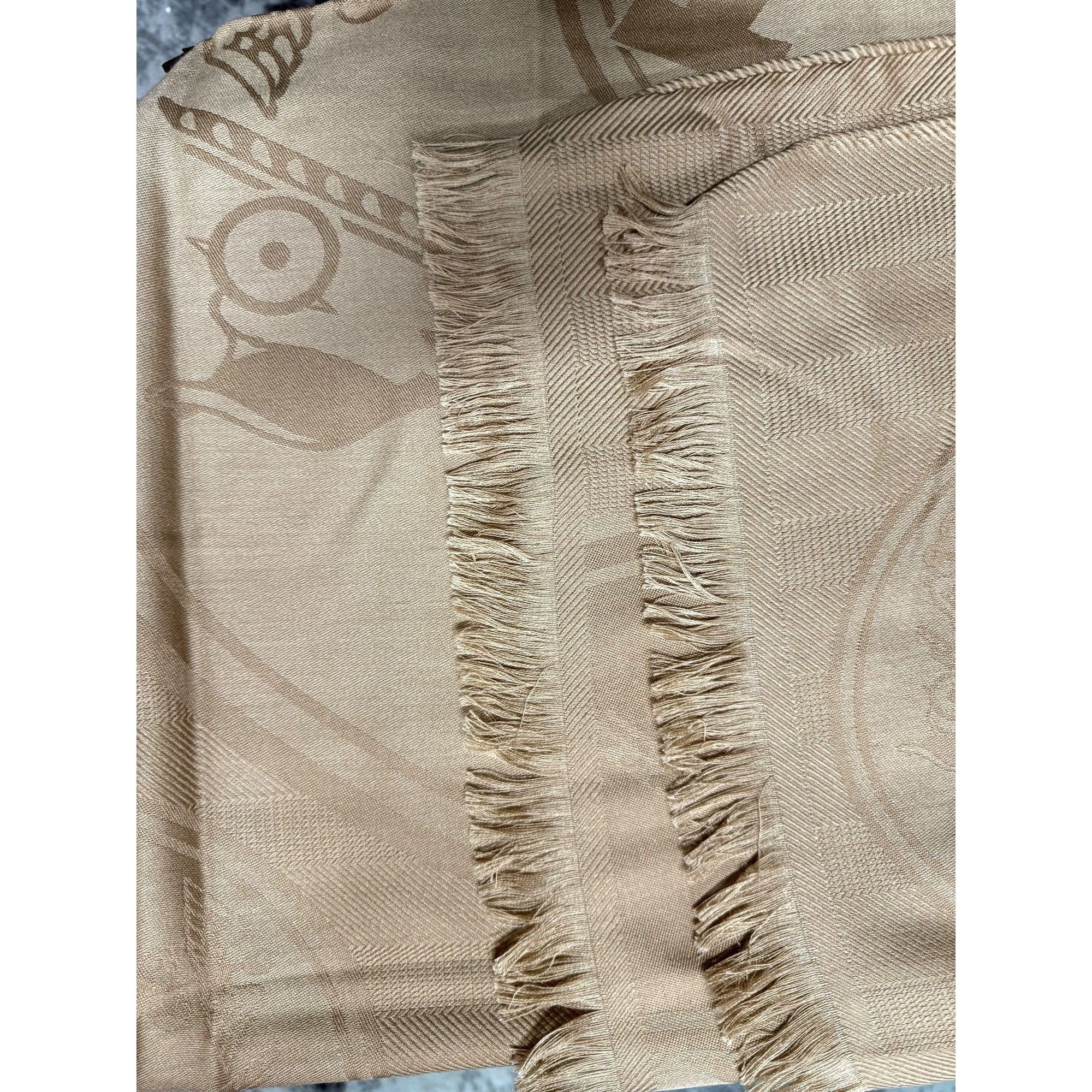 Hermes Hermès Etole New Libris Confettis DEx-Libris CT/Kraft Shawl Size ONE SIZE - 9 Thumbnail