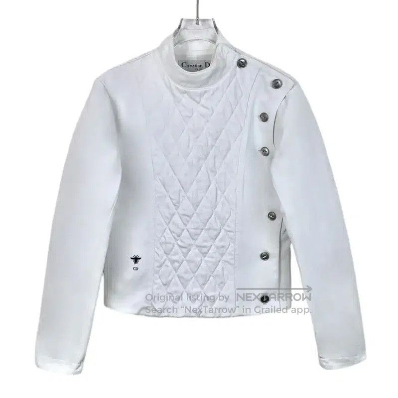 Dior Dior Women's White Cotton Jacket . Size XS / US 0-2 / IT 36-38 - 1 Thumbnail