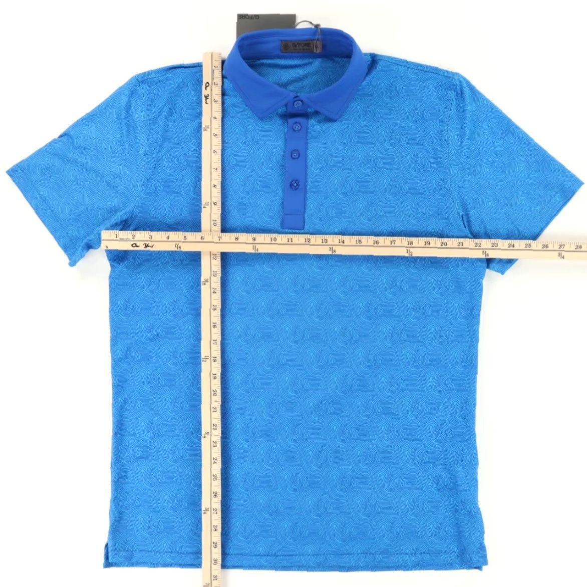 G/FORE G/Fore Blue Polo Shirt XL Mens Abstract Spiral Tech Stretch Shirt Size US XL / EU 56 / 4 - 3 Thumbnail