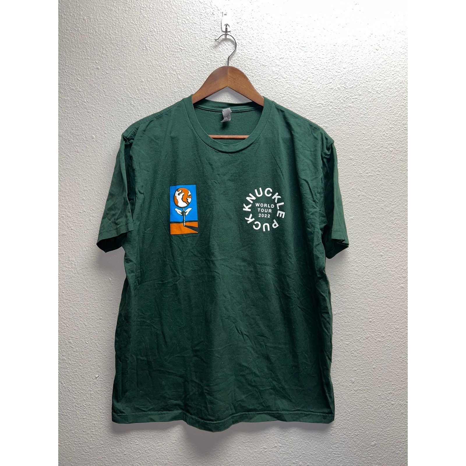 Next Level Apparel Knuckle Pucker Shirt World Tour 2022 '22 Concert Tee Band XL Size US XL / EU 56 / 4 - 1 Thumbnail
