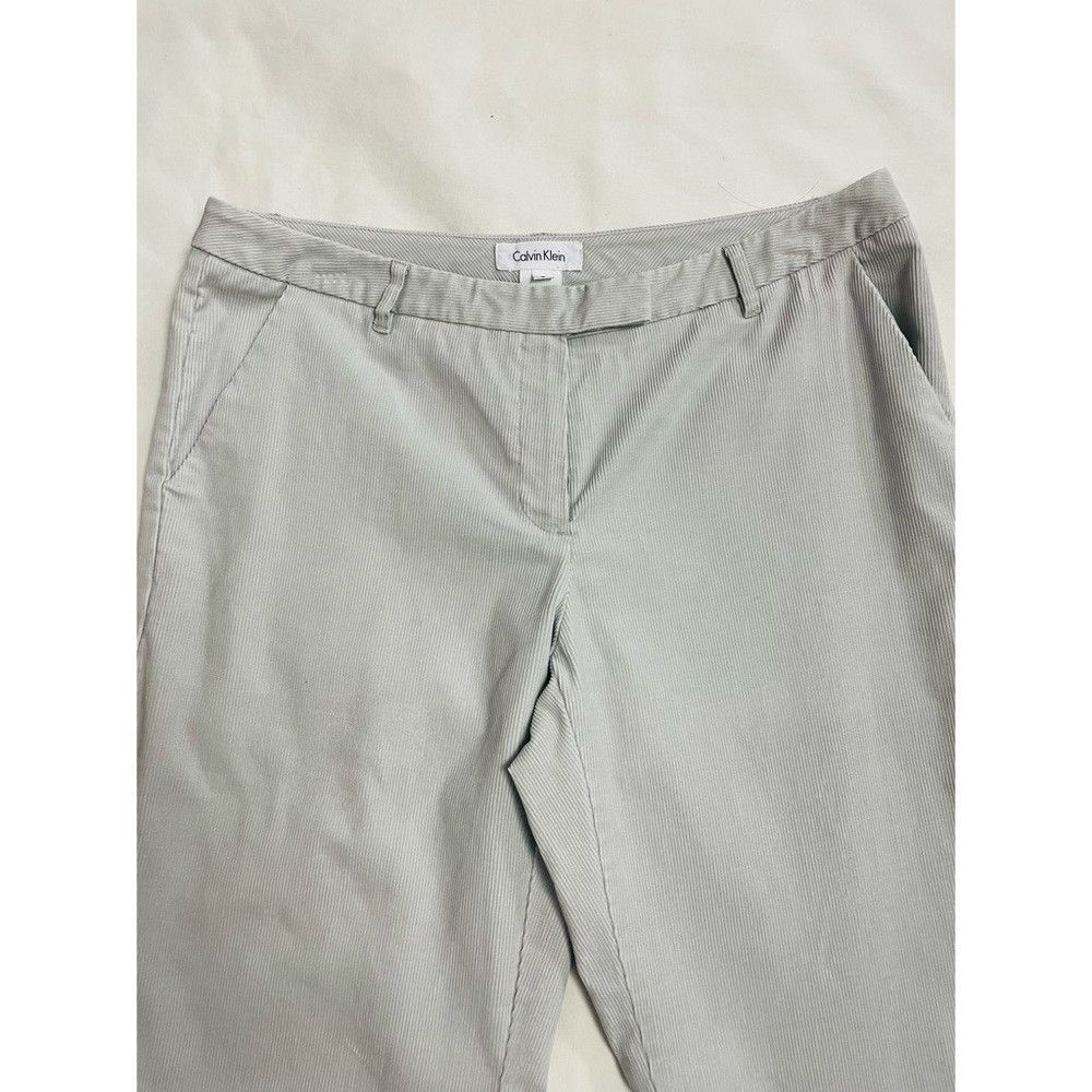 Calvin Klein Calvin Klein Straight Leg Light Grey Corduroy Pants Size 8 Size 30" / US 8 / IT 44 - 3 Thumbnail
