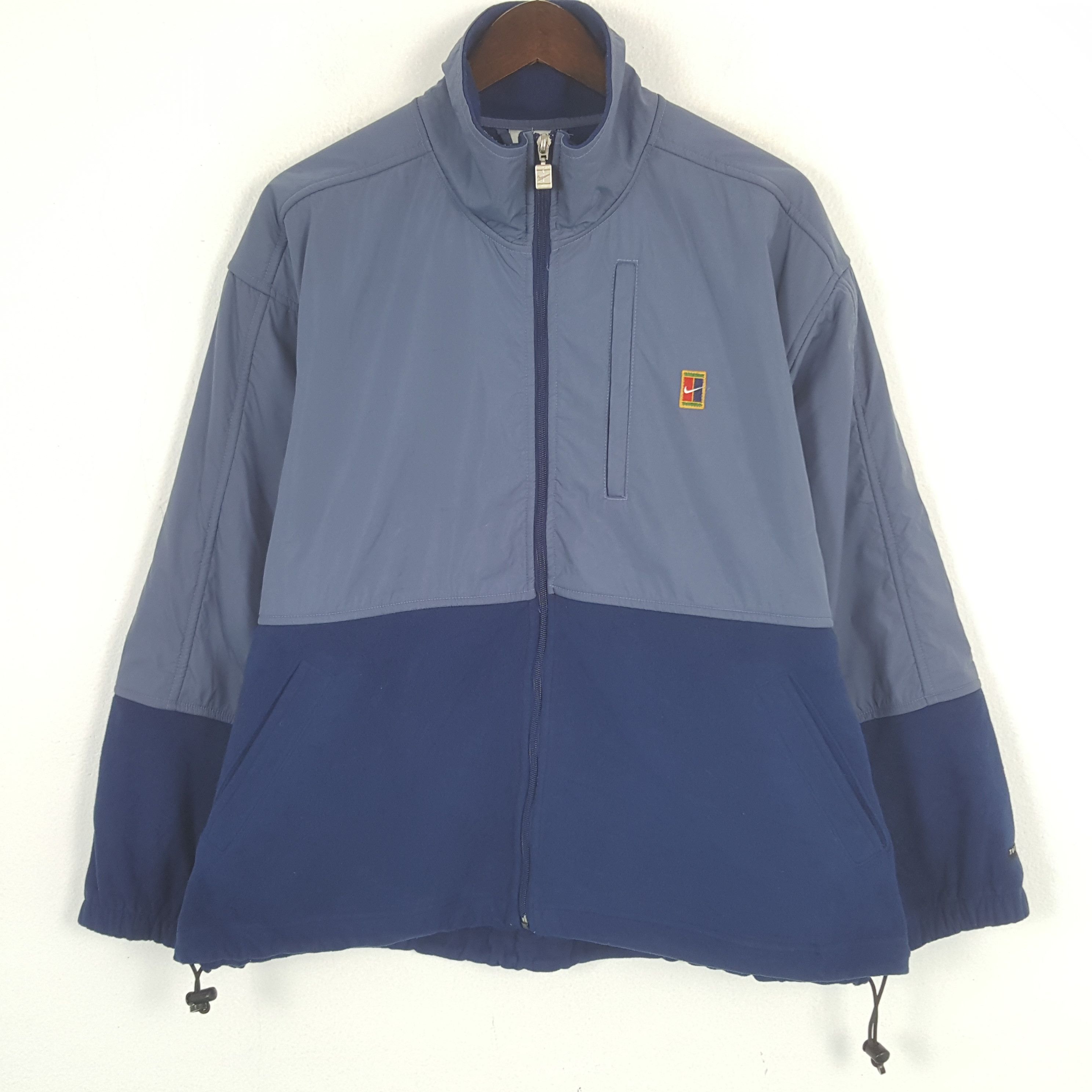 Nike × Vintage Vintage Nike Court Windbreaker Zipper Sport Jacket Size US L / EU 52-54 / 3 - 1 Thumbnail