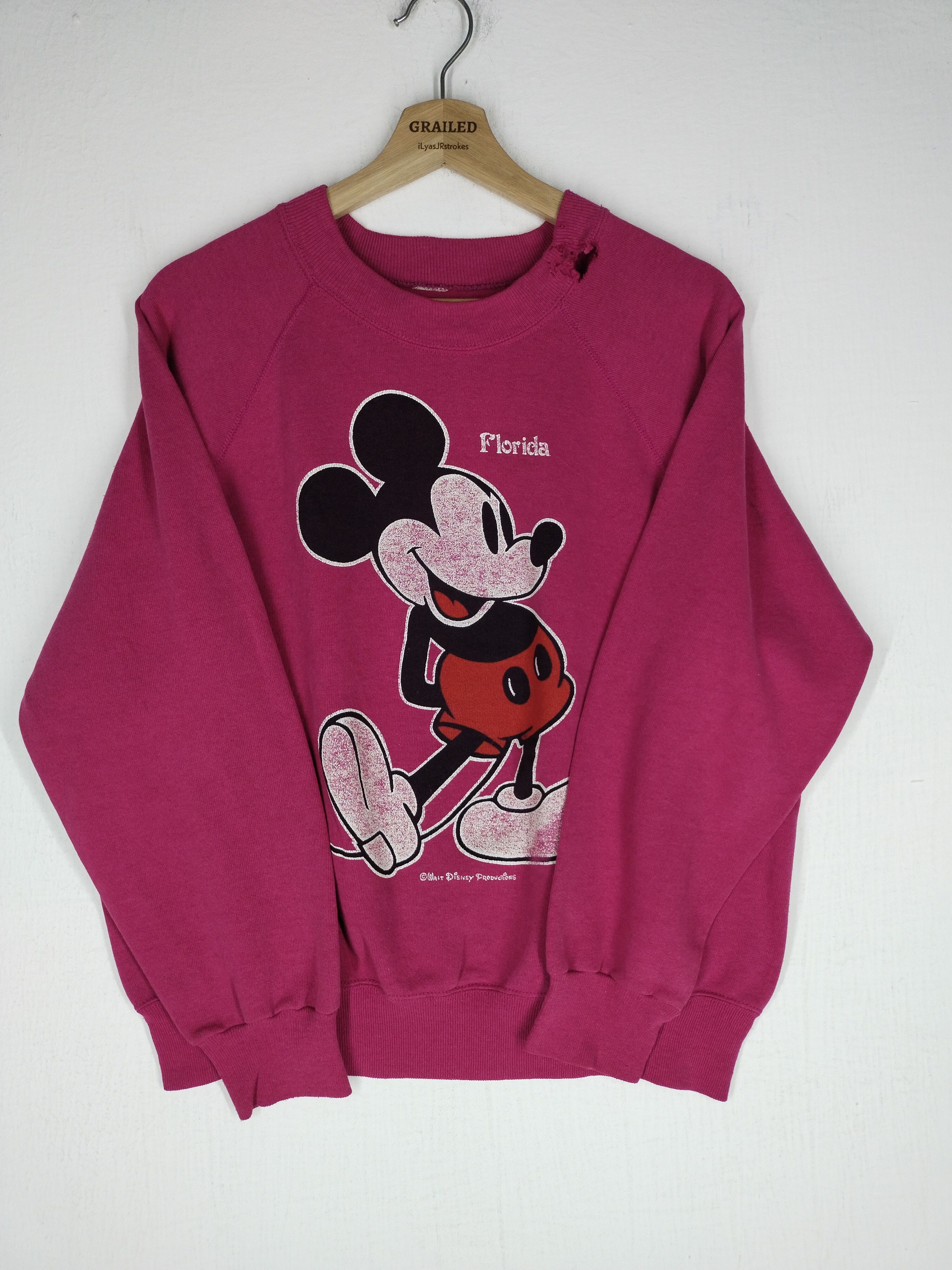 Mickey Mouse Vtg Mickey Mouse Florida Sweatshirt Size US L / EU 52-54 / 3 - 7 Thumbnail