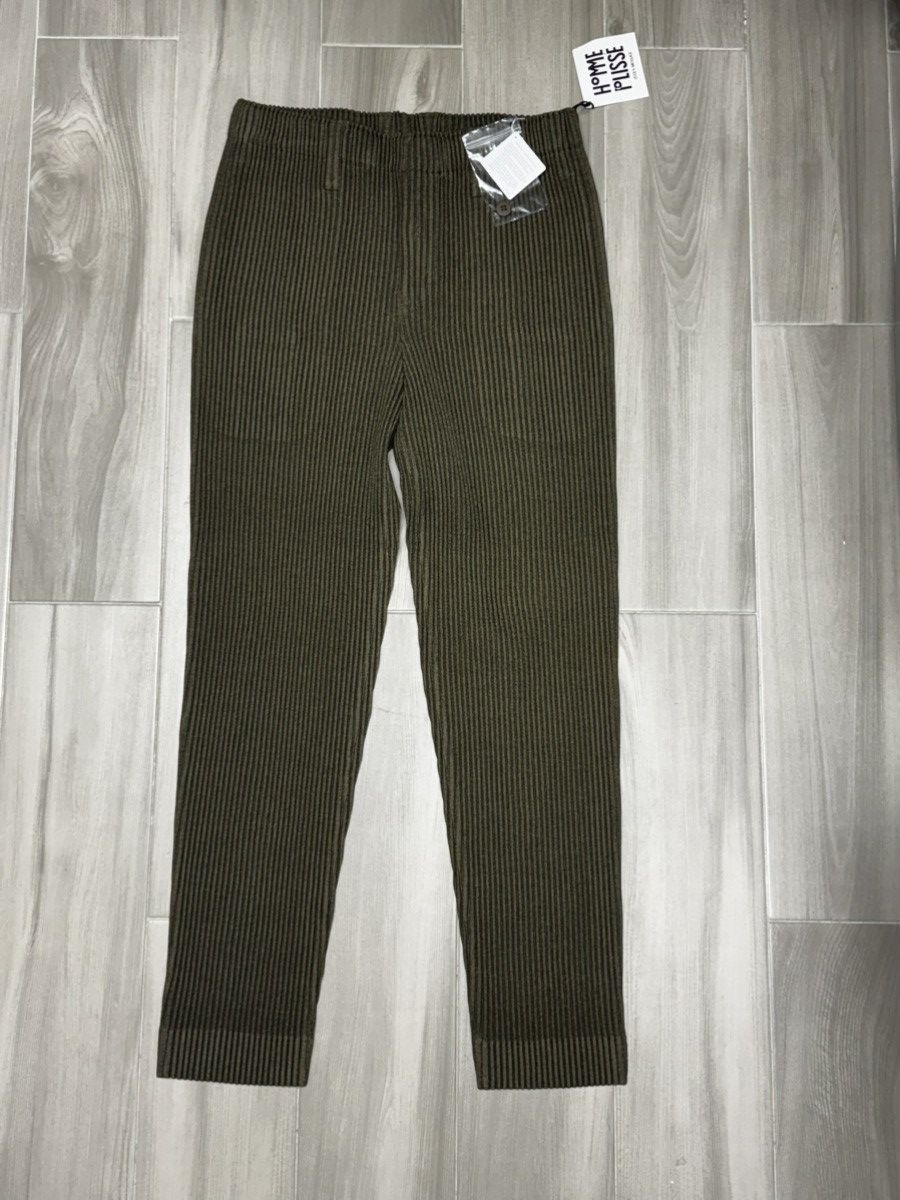 Homme Plisse Issey Miyake Kahki Wool Like Light Trousers Size US 34 / EU 50 - 2 Thumbnail