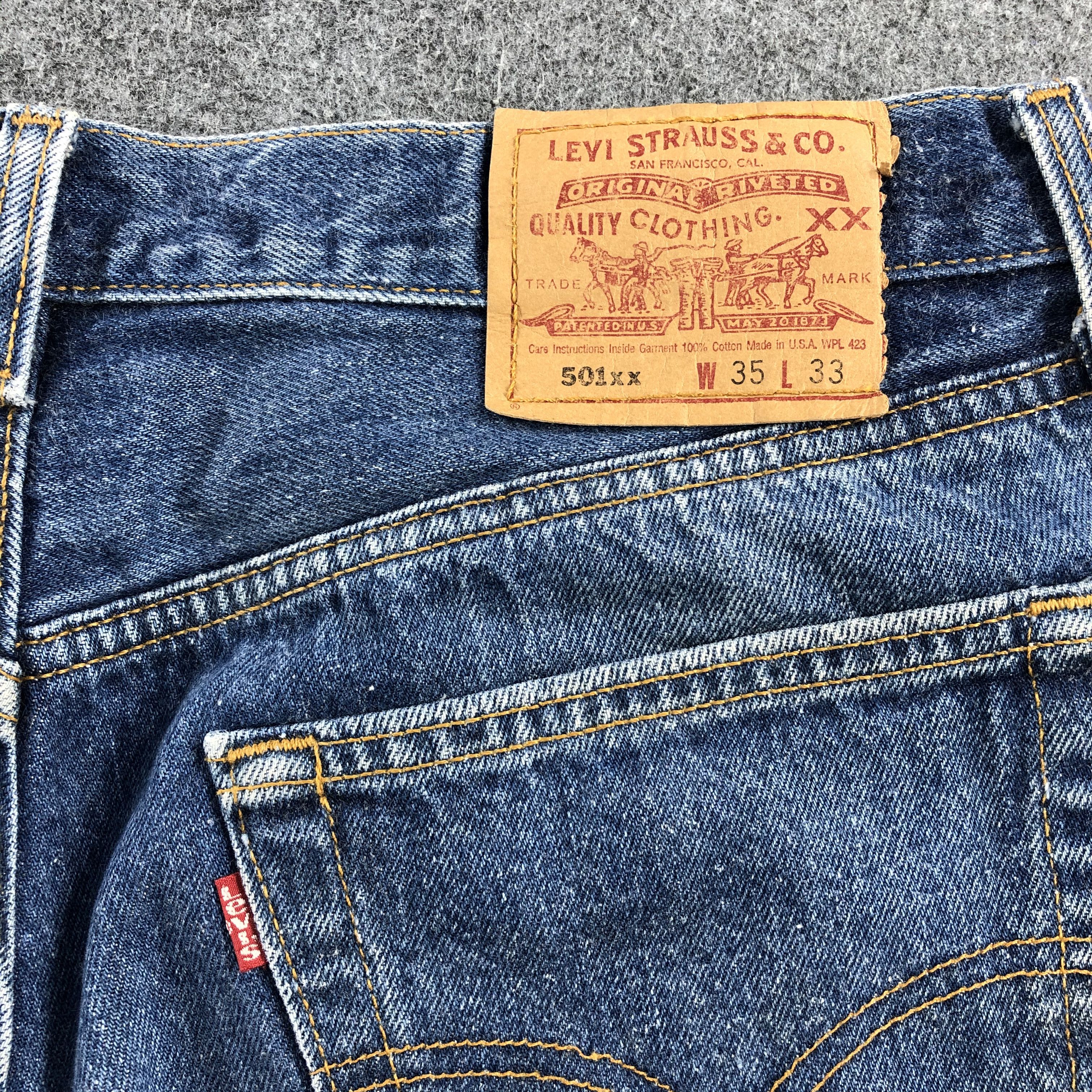 Levi's × Vintage Vintage 90s Levis 501 xx Denim Jeans-JM899 Size US 33 - 5 Thumbnail