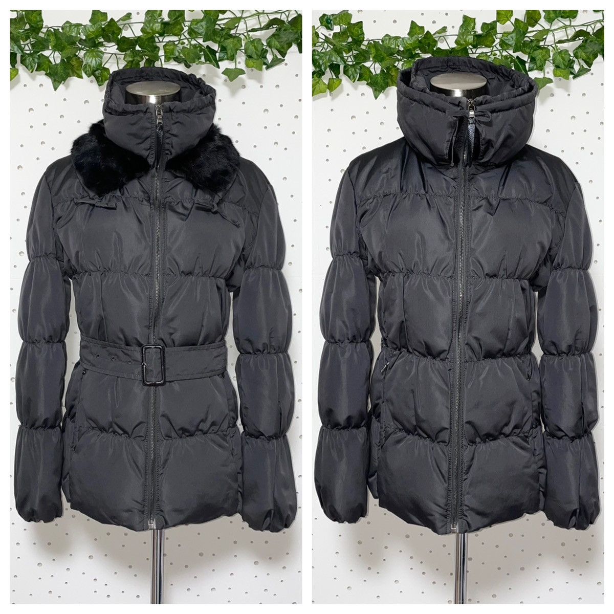 Prada Prada Down Jacket Coat with Squirrel Fur and Belt 38 Gray Size XS / US 0-2 / IT 36-38 - 5 Thumbnail