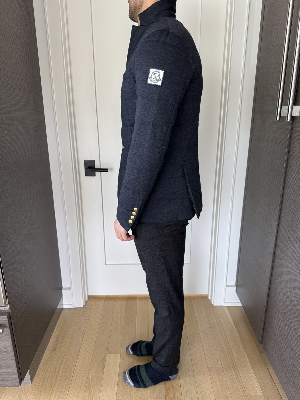 Moncler Gamme Bleu × Thom Browne Limited Edition Down Blazer by Thom Brown for Moncler Size US M / EU 48-50 / 2 - 5 Thumbnail