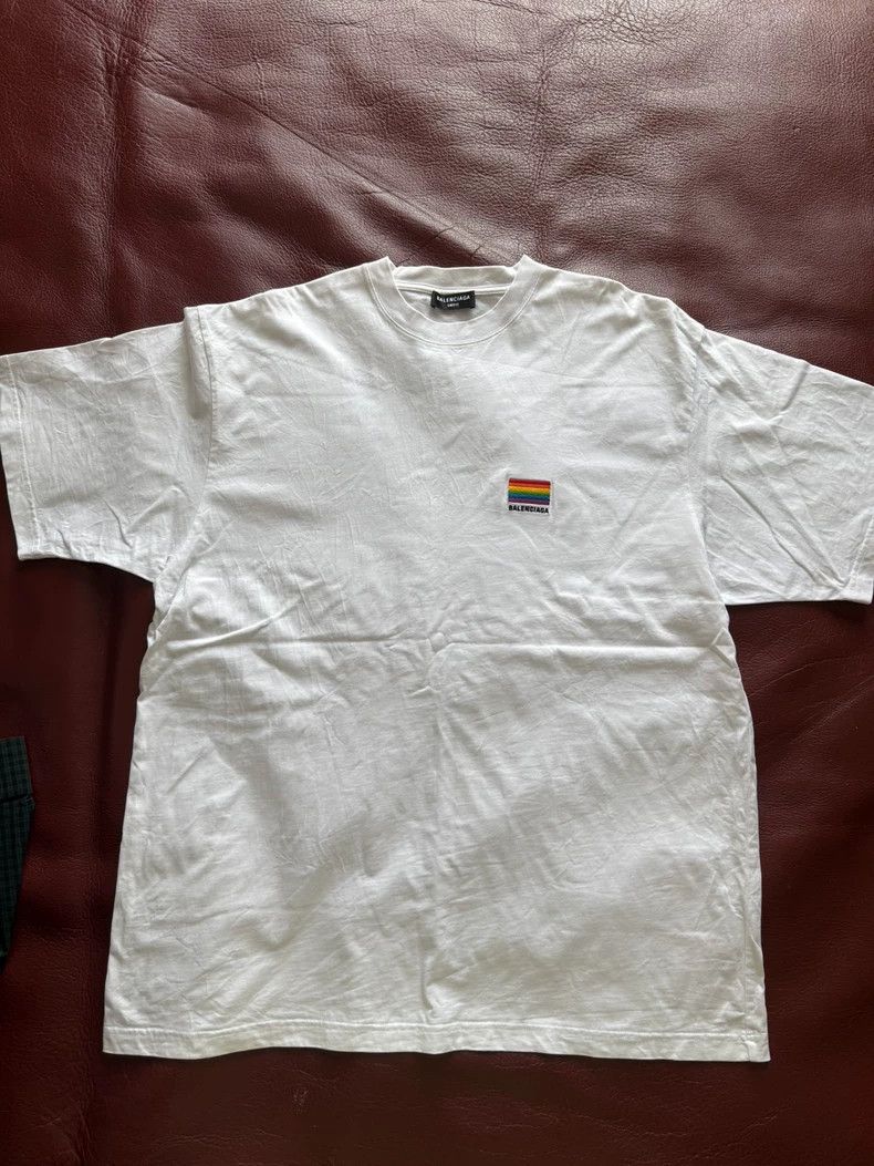 Balenciaga Balenciaga Rainbow embroidered logo Size US M / EU 48-50 / 2 - 2 Thumbnail