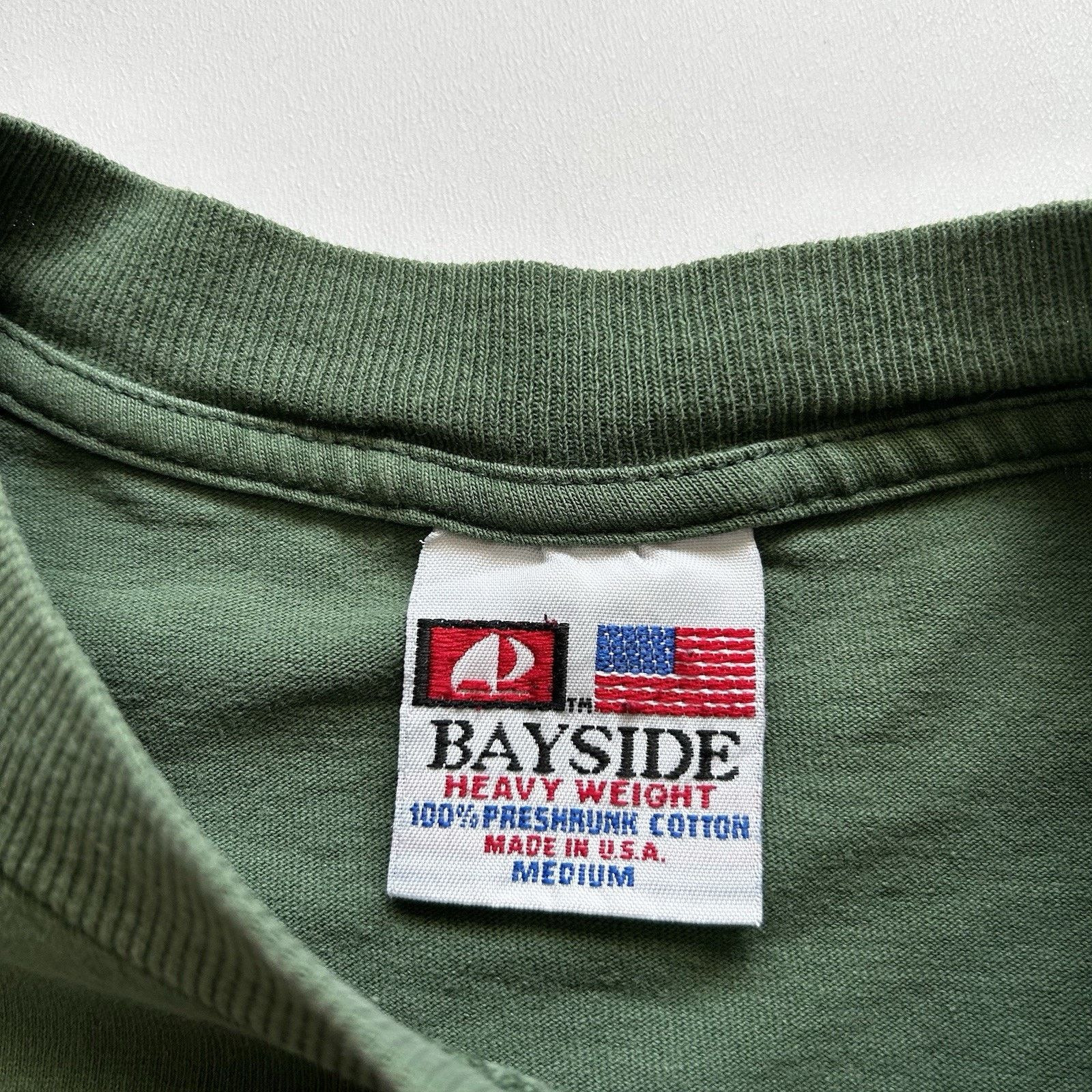 Vintage Vintage 90s Faded Green Blank Pocket T-Shirt Medium USA Made Size US M / EU 48-50 / 2 - 3 Thumbnail