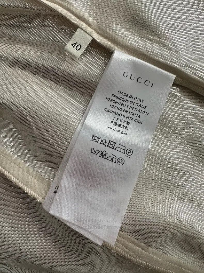 Gucci Gucci Ruffled shiny satin shirt Size S / US 4 / IT 40 - 7 Thumbnail