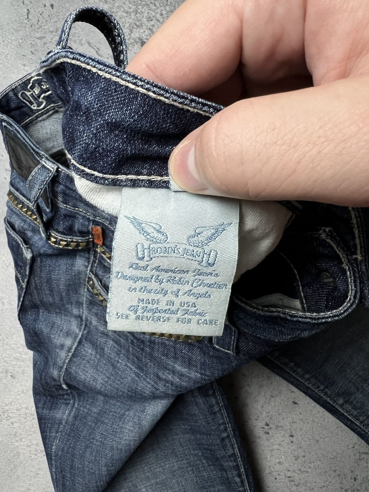 Vintage Robin’s Jean 00s Jeans y2k Made in USA 90s Rare Hype Swag Size 27" / US 4 / IT 40 - 13 Thumbnail