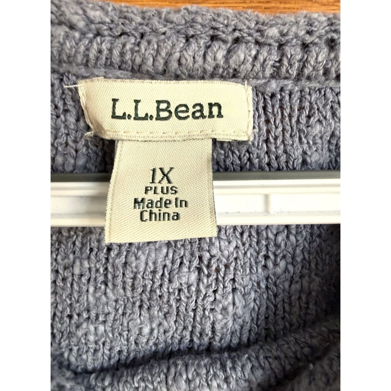 Vintage VINTAGE? NO. LL Bean Sweater Women 1X Plus Gray Knit Crew Neck Long Sleeve Classic Casual Size XL / US 12-14 / IT 48-50 - 3 Thumbnail