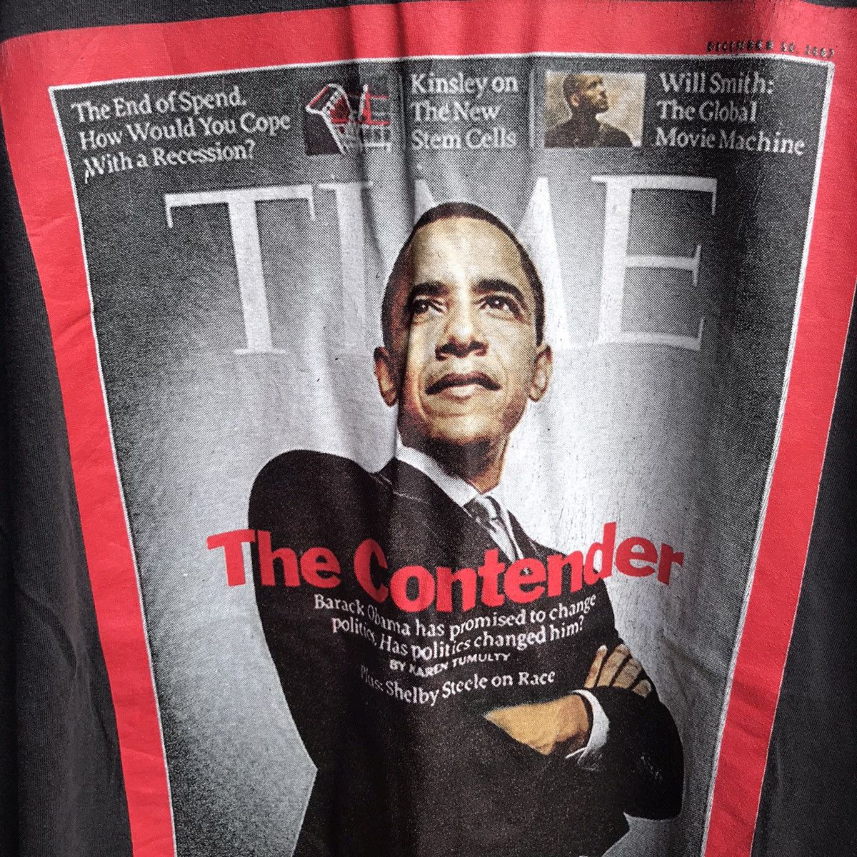 Vintage Vintage OBAMA president time magazine cover tee Size US L / EU 52-54 / 3 - 3 Thumbnail